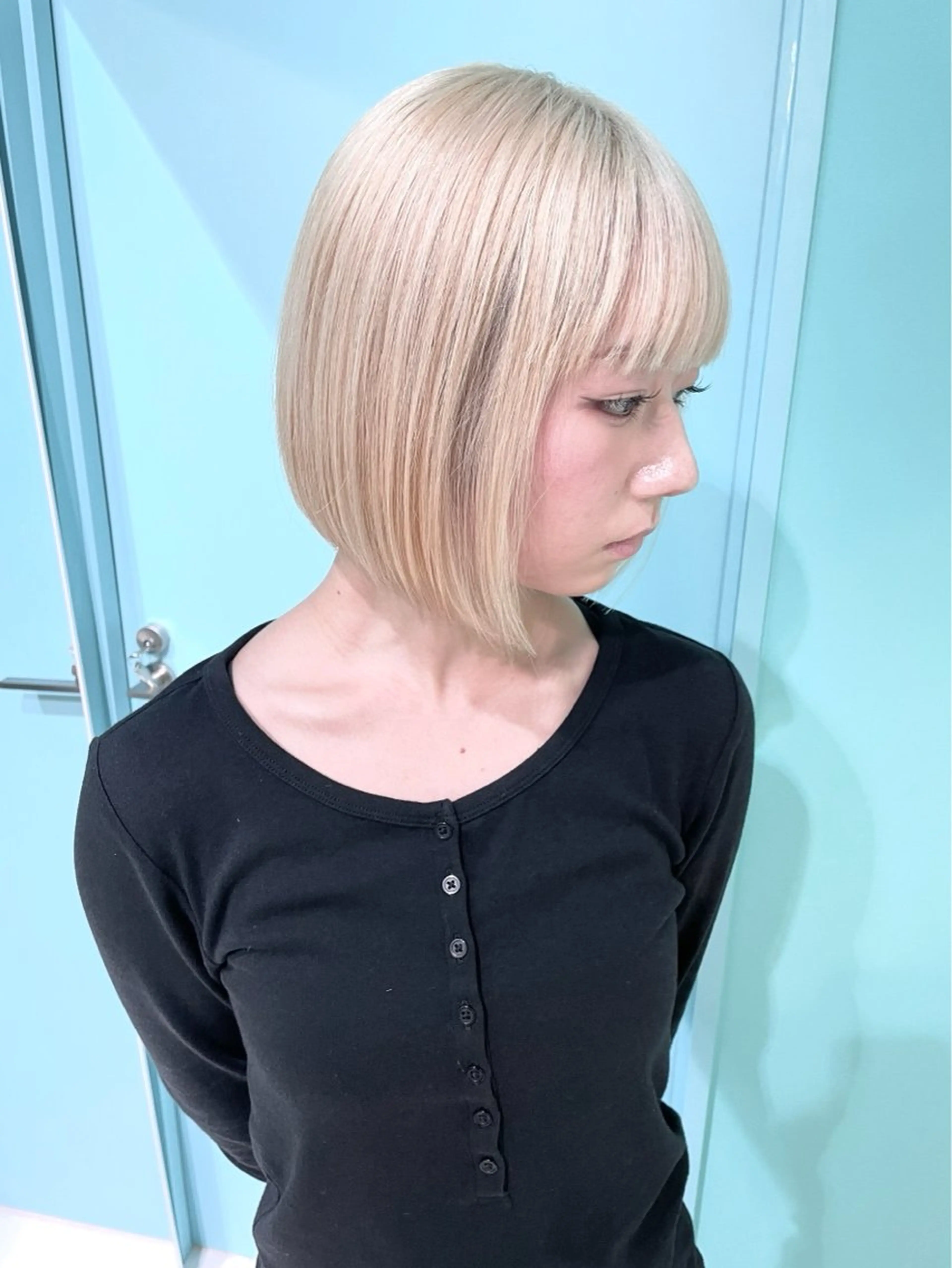 カラー 地雷系/サブカル/ ハイトーン/がーたんのヘアスタイル