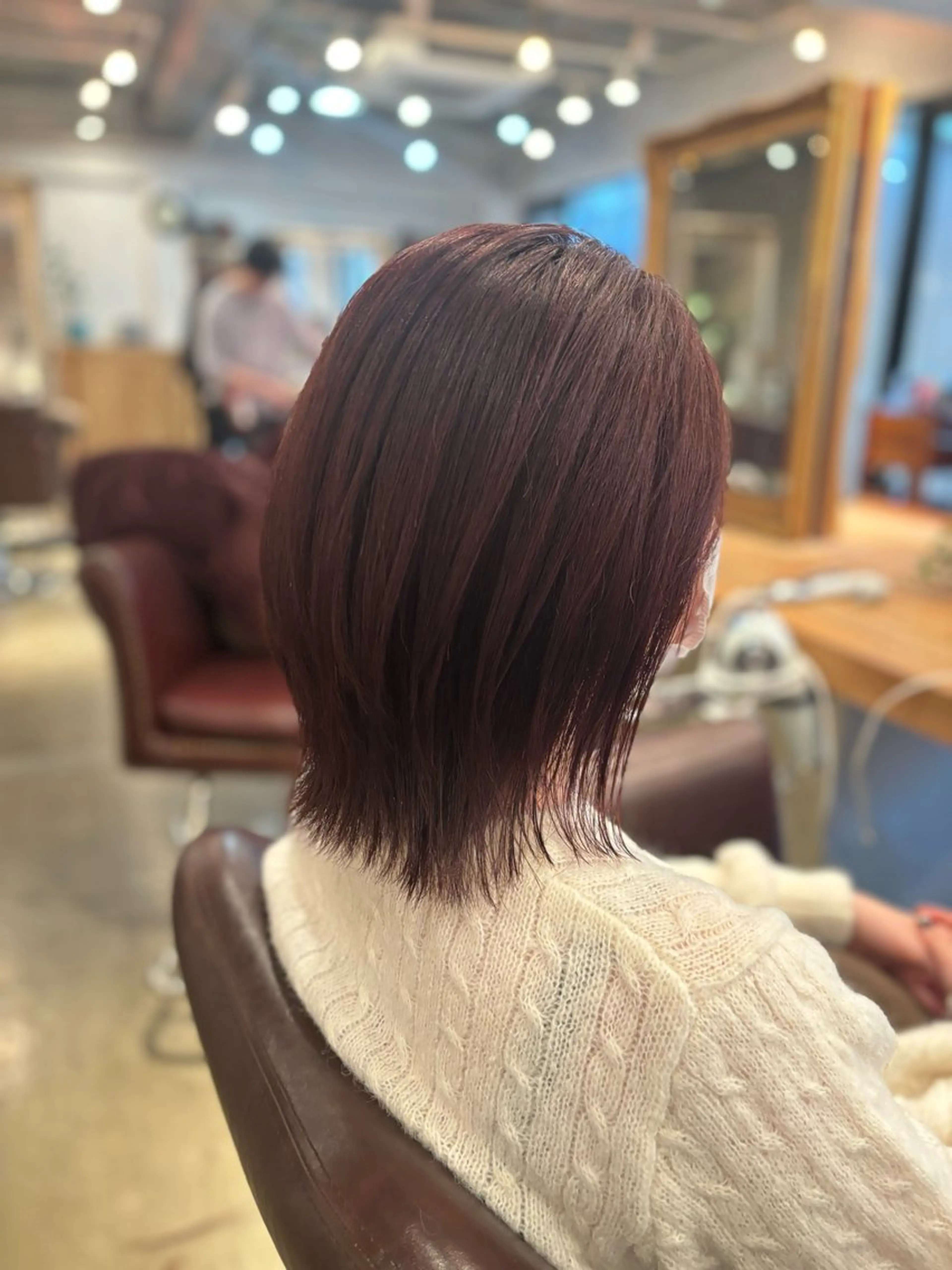 ショート カラー ブラウンカラー カシス 髪質改善カラー ベージュ🤎YUMEのヘアスタイル