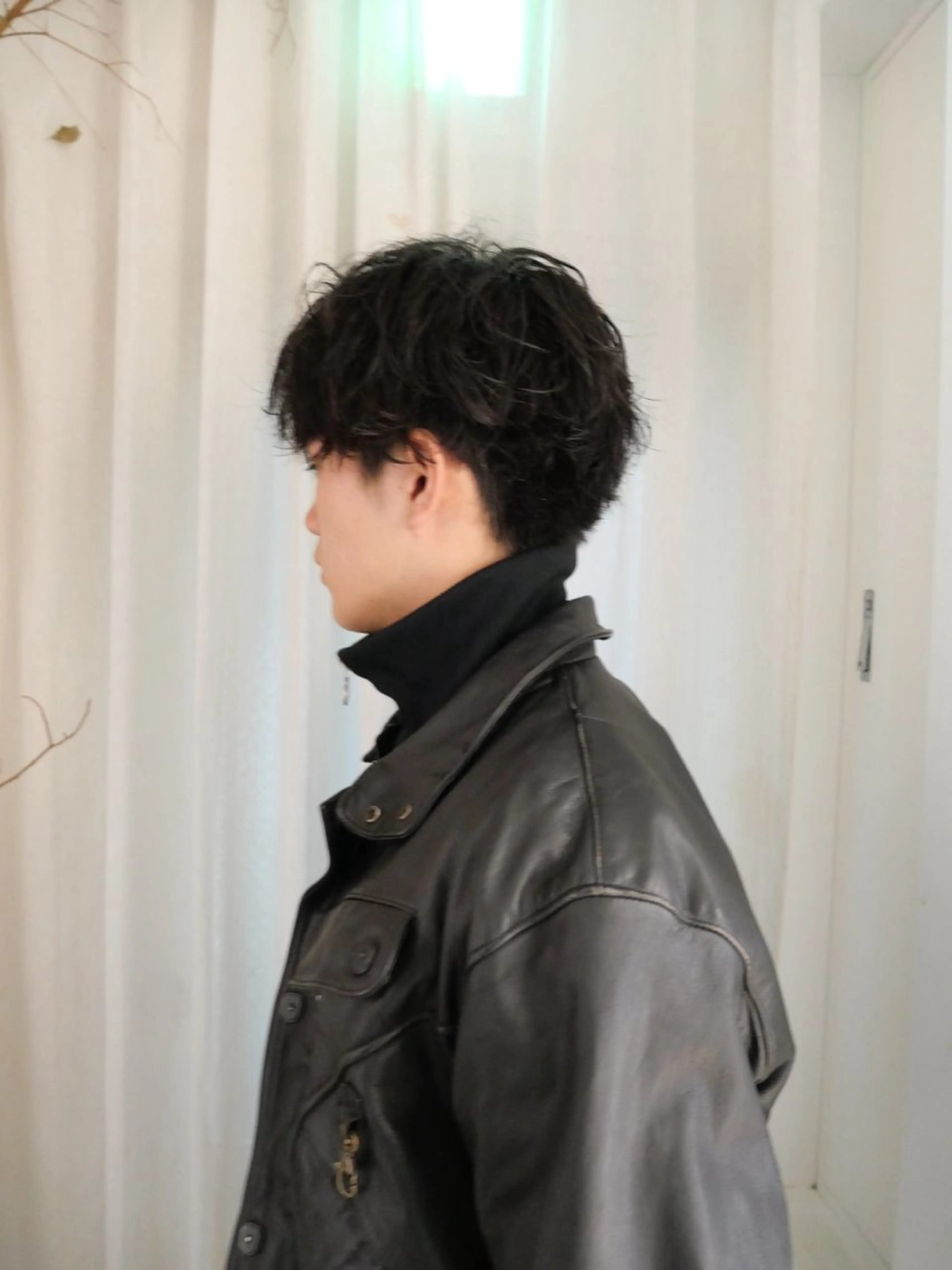 パーマ メンズ カットモデル FILMSりくのヘアスタイル