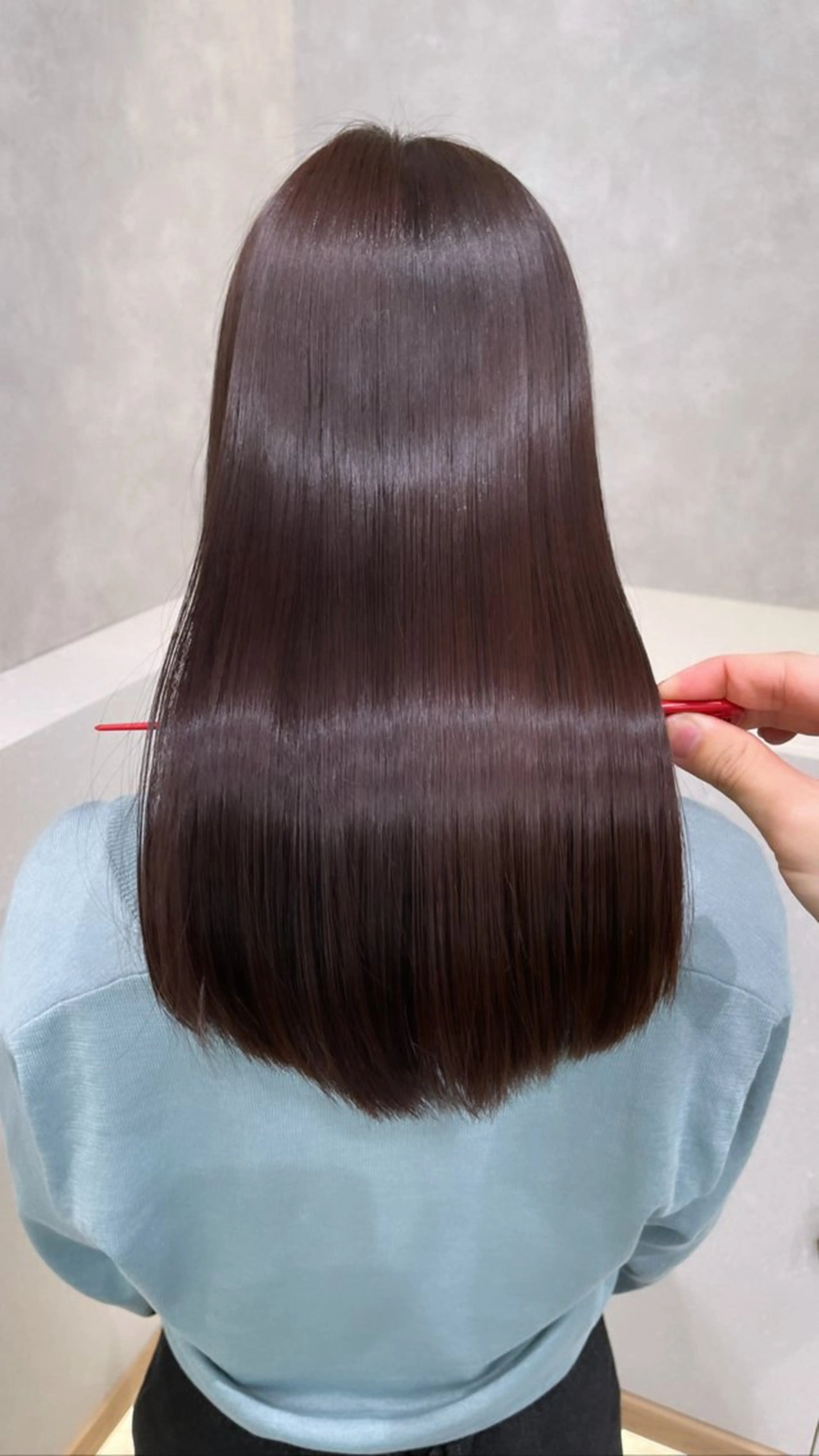 セミロング カラー 髪質改善 カット ヘアカラー トリートメント 《ブリーチ/赤み消し /髪質改善》若松良樹のヘアスタイル