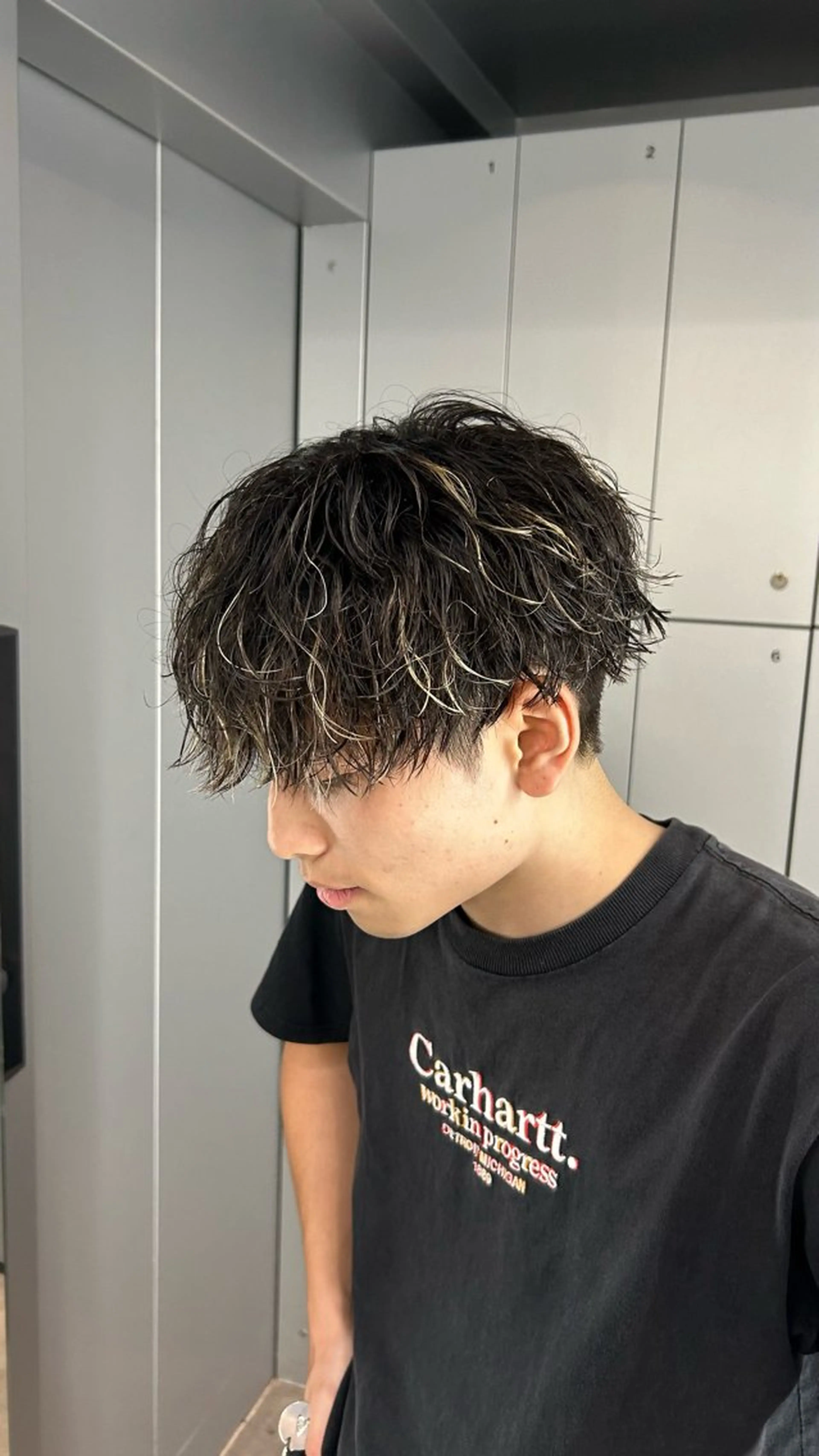 パーマ メンズ 藤平海音/fifth PARKのヘアスタイル