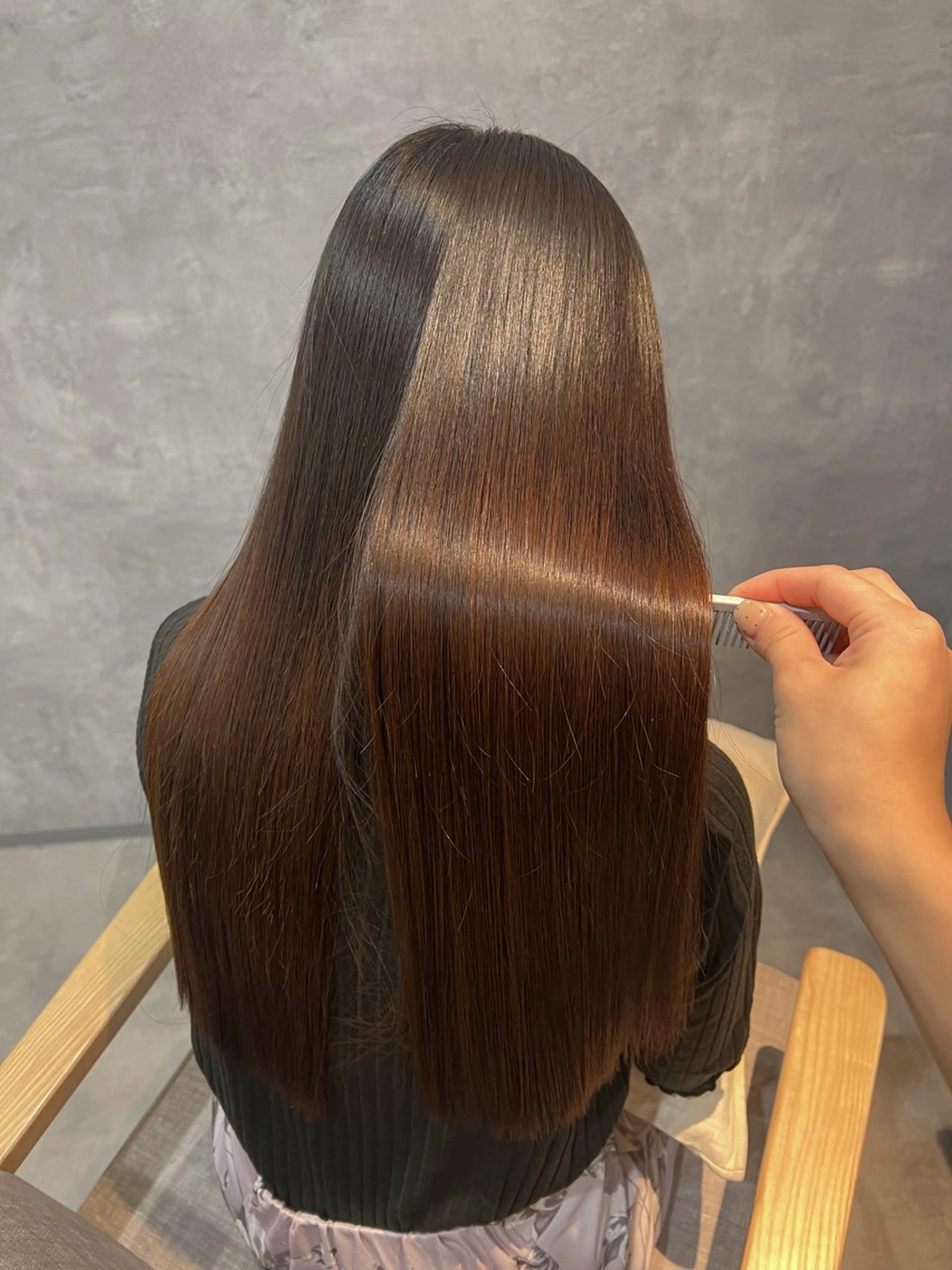 ロング 髪質改善 縮毛矯正 トリートメント 中村 ひなたのヘアスタイル