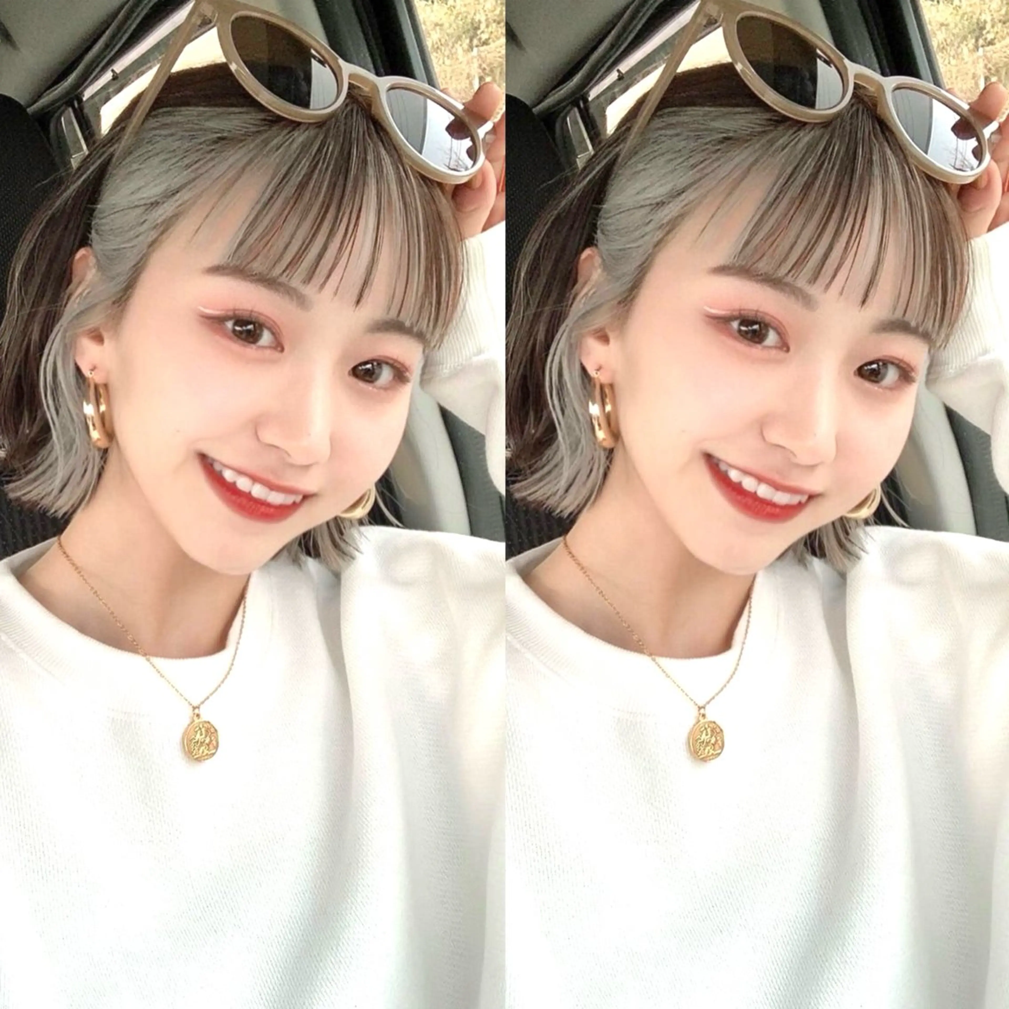 ショート カラー 韓国ヘア/艶カラー /田中悠佑のヘアスタイル