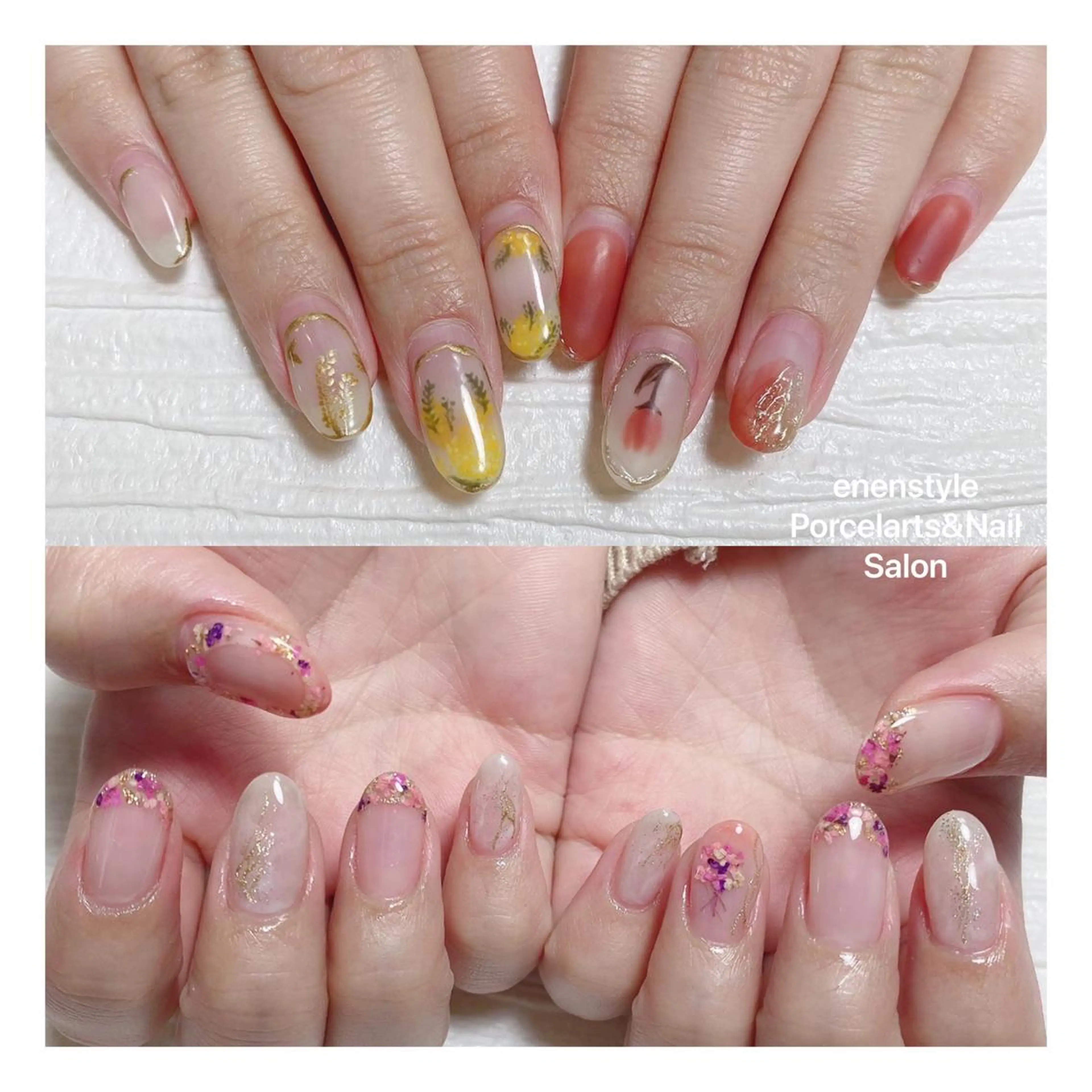 ミディアム ネイル ハンドネイル 👑enen style👑のネイルデザイン