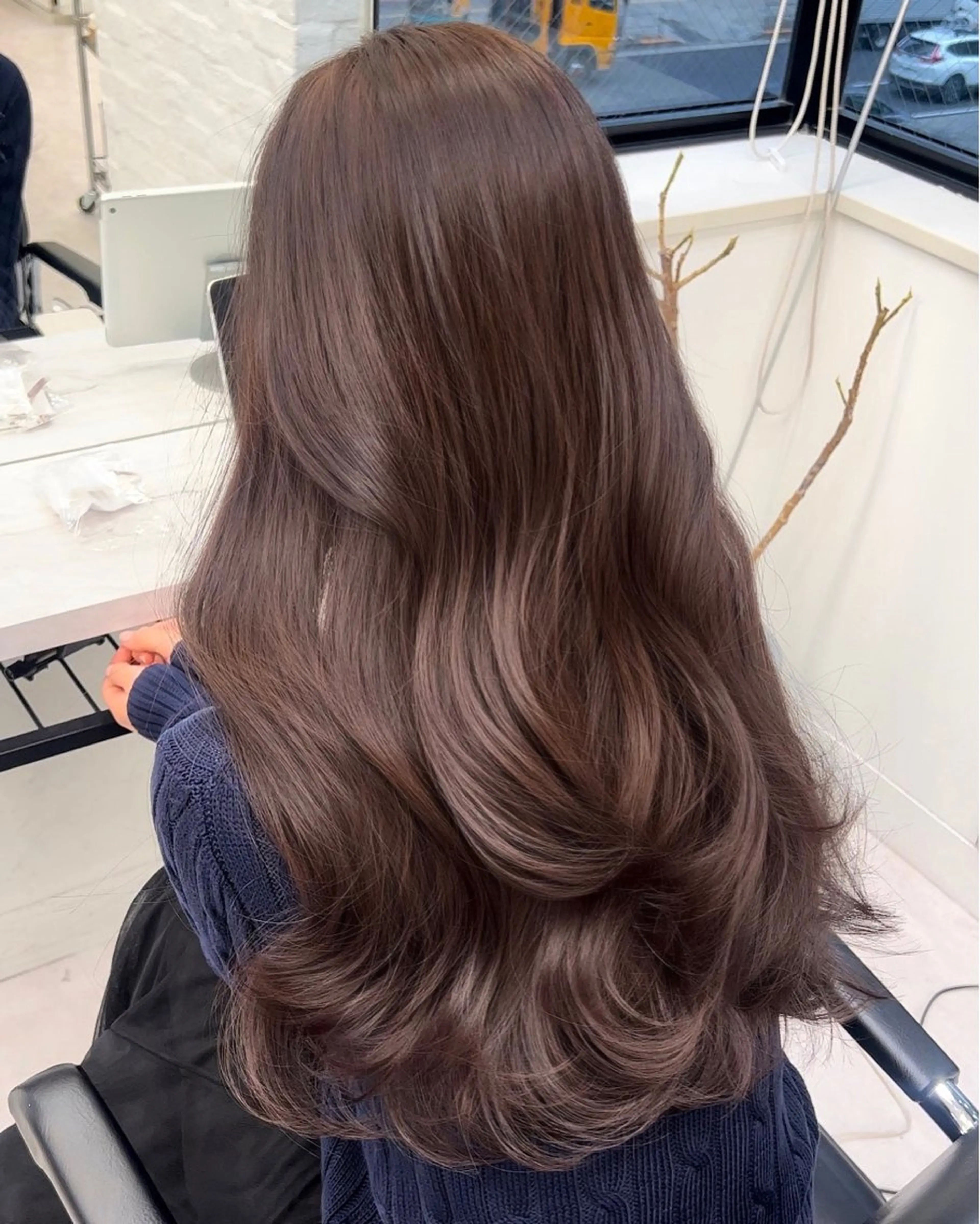 ロング カラー 韓国ヘア♡ 顔まわりカットayaのヘアスタイル