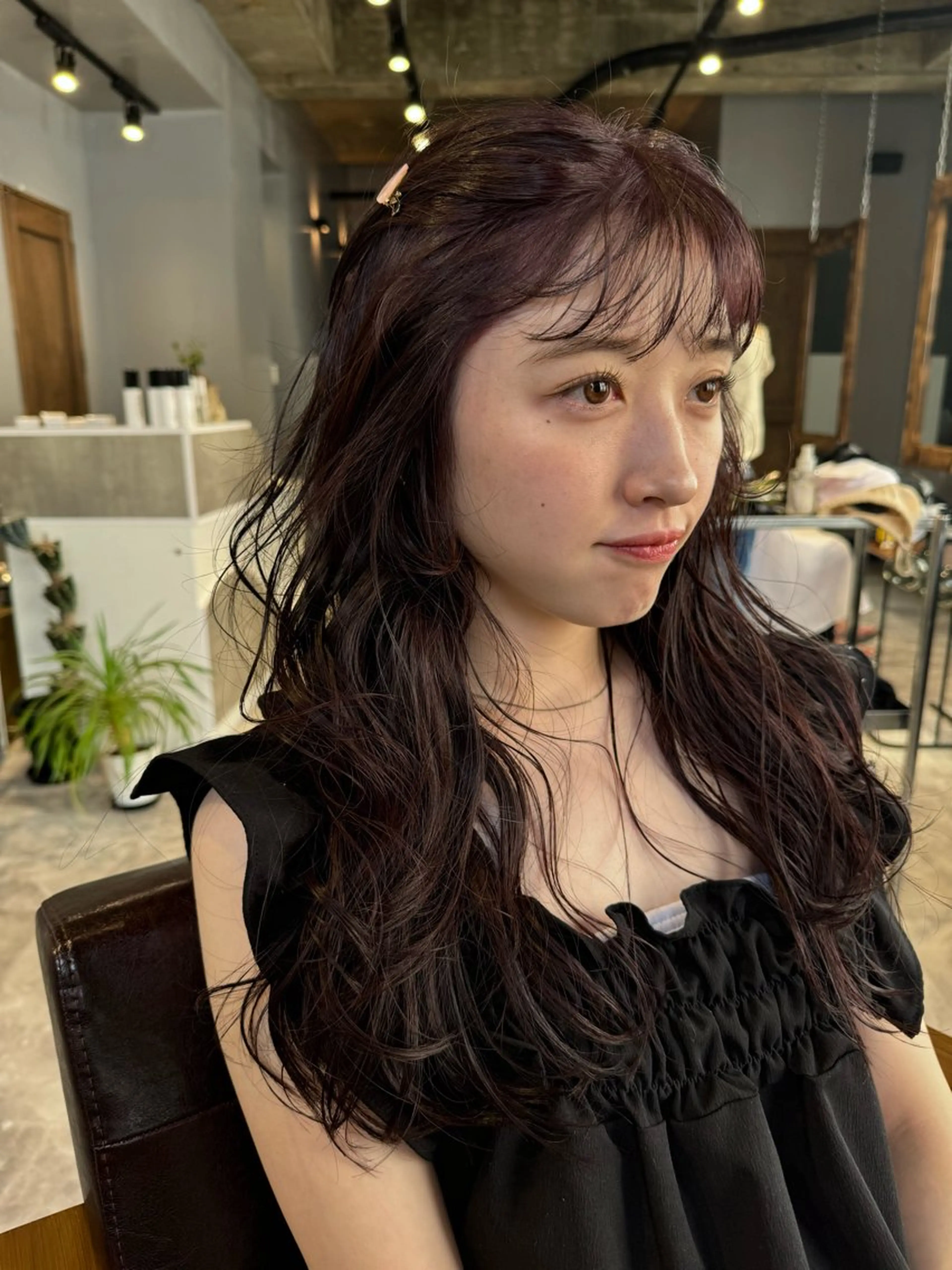 ロング カラー カット ヘアカラー トリートメント 画 kirikaのヘアスタイル