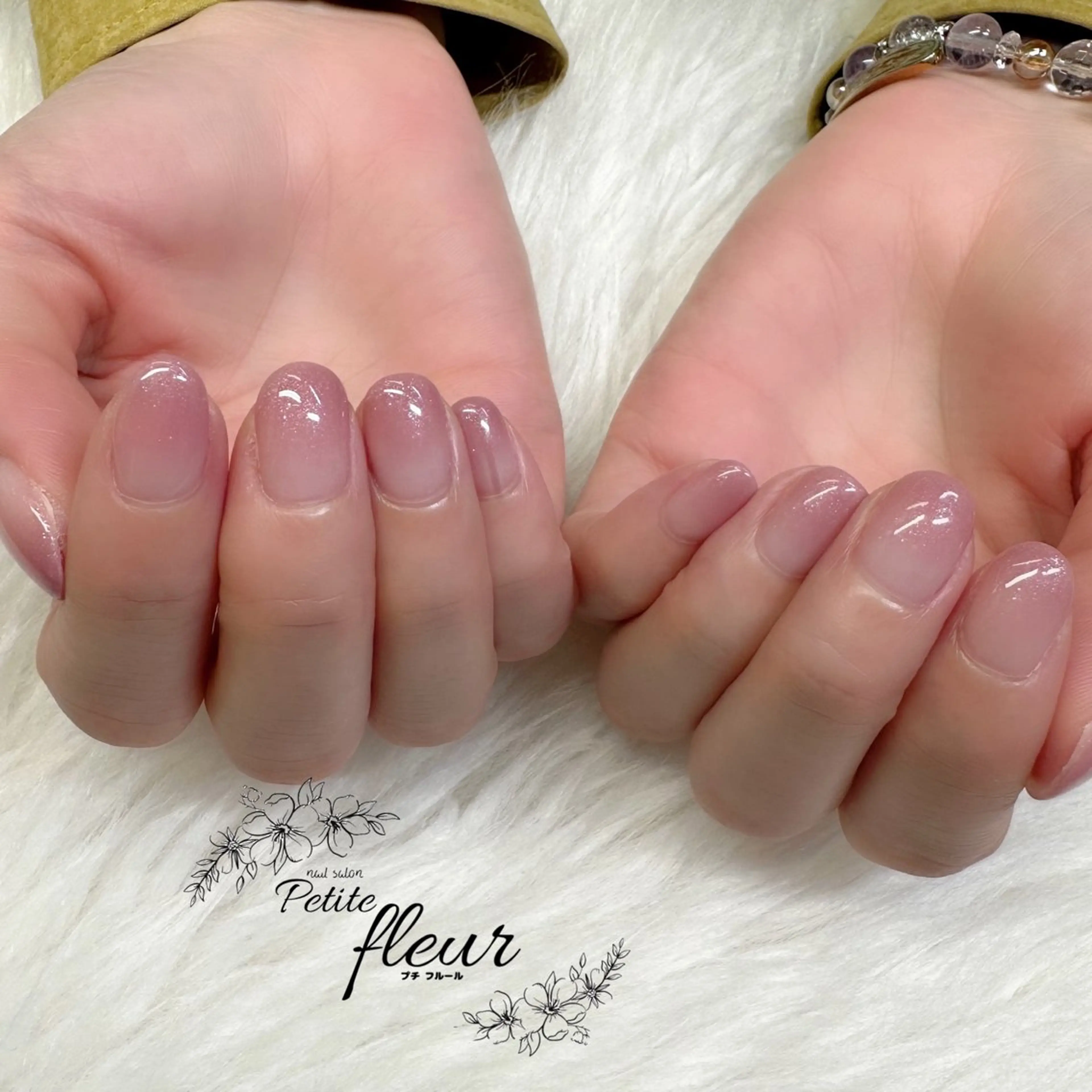 ネイル グラデーション ピンク ❁⃘*。Petite fleur❁⃘*りさのネイルデザイン