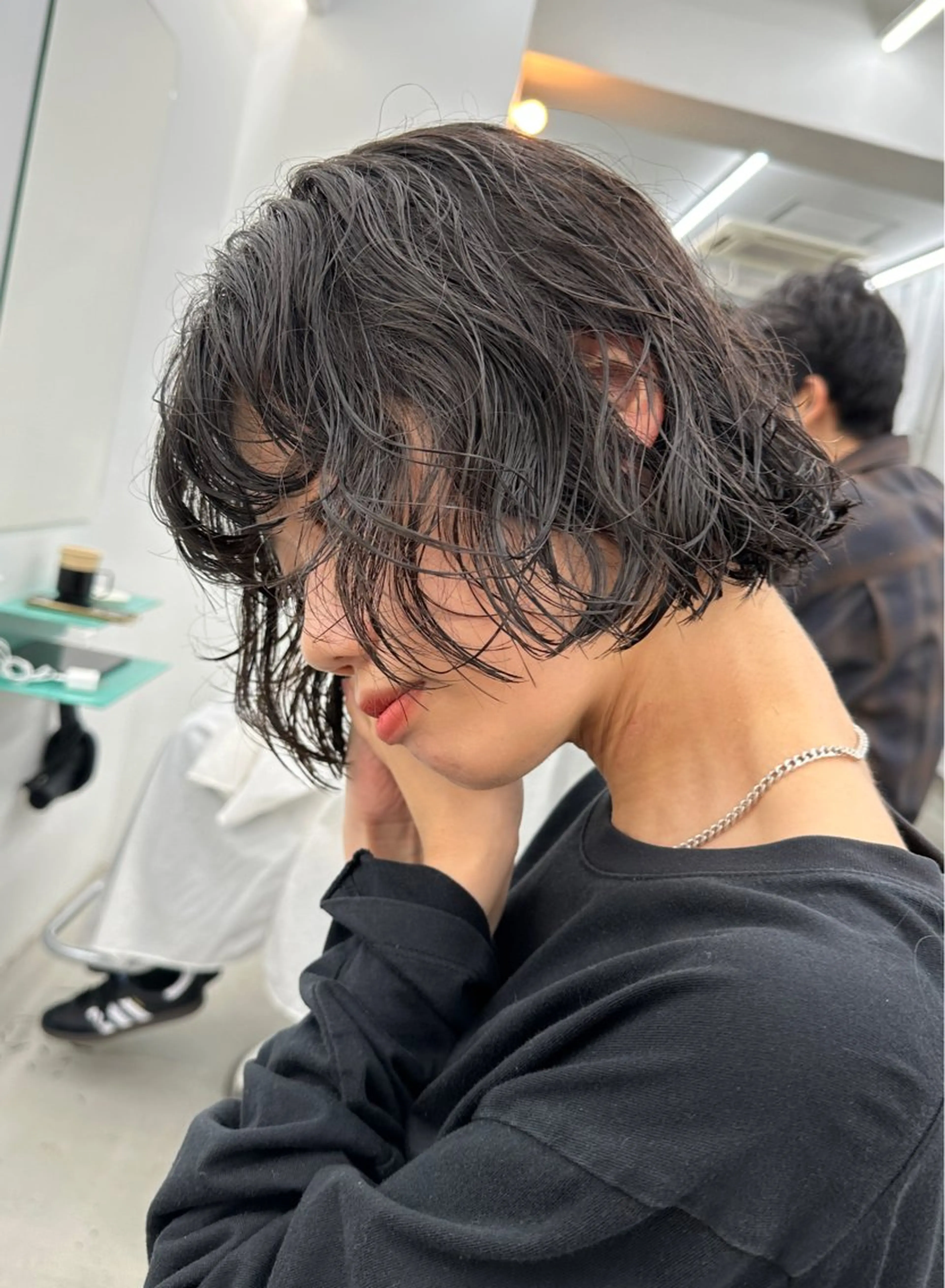 ショート パーマ ボブ ニュアンスパーマ カット パーマ トリートメント ボブ/レイヤー/ケア パーマ/リュウタのヘアスタイル