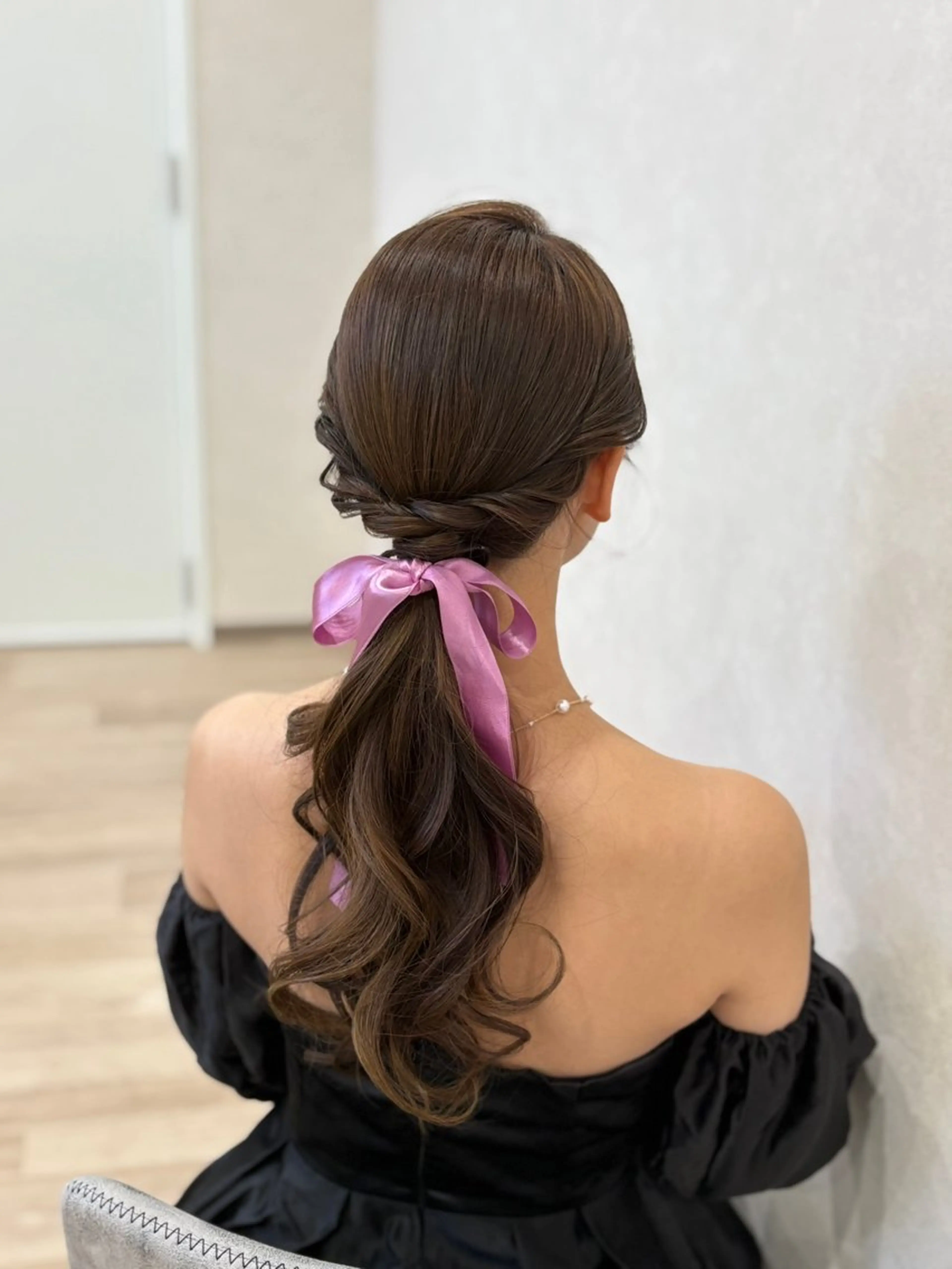 ロング ヘアセット Charmoi 枚方 Yuukiのマツエク・マツパデザイン