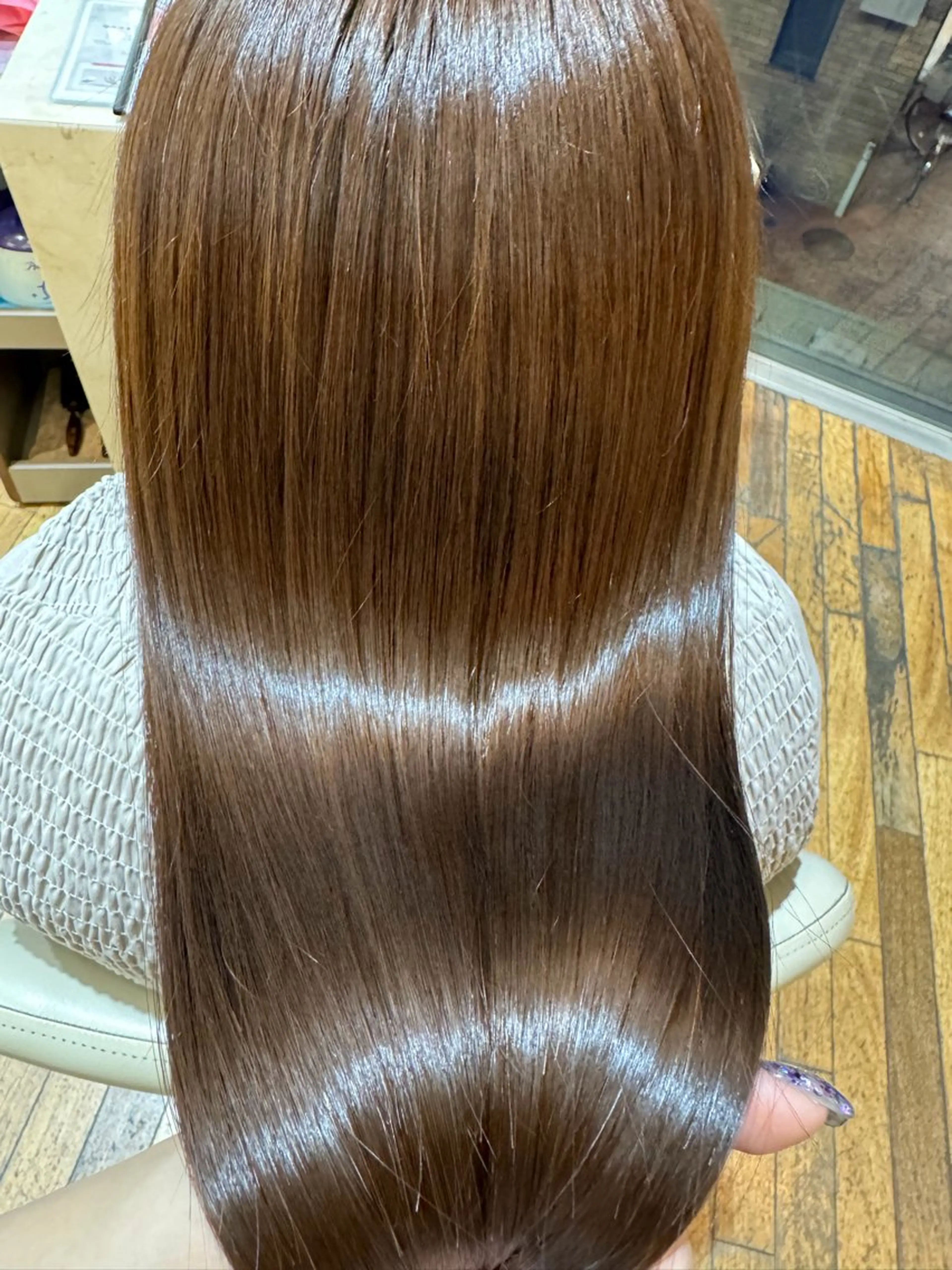 ロング カラー 小平 琳のヘアスタイル