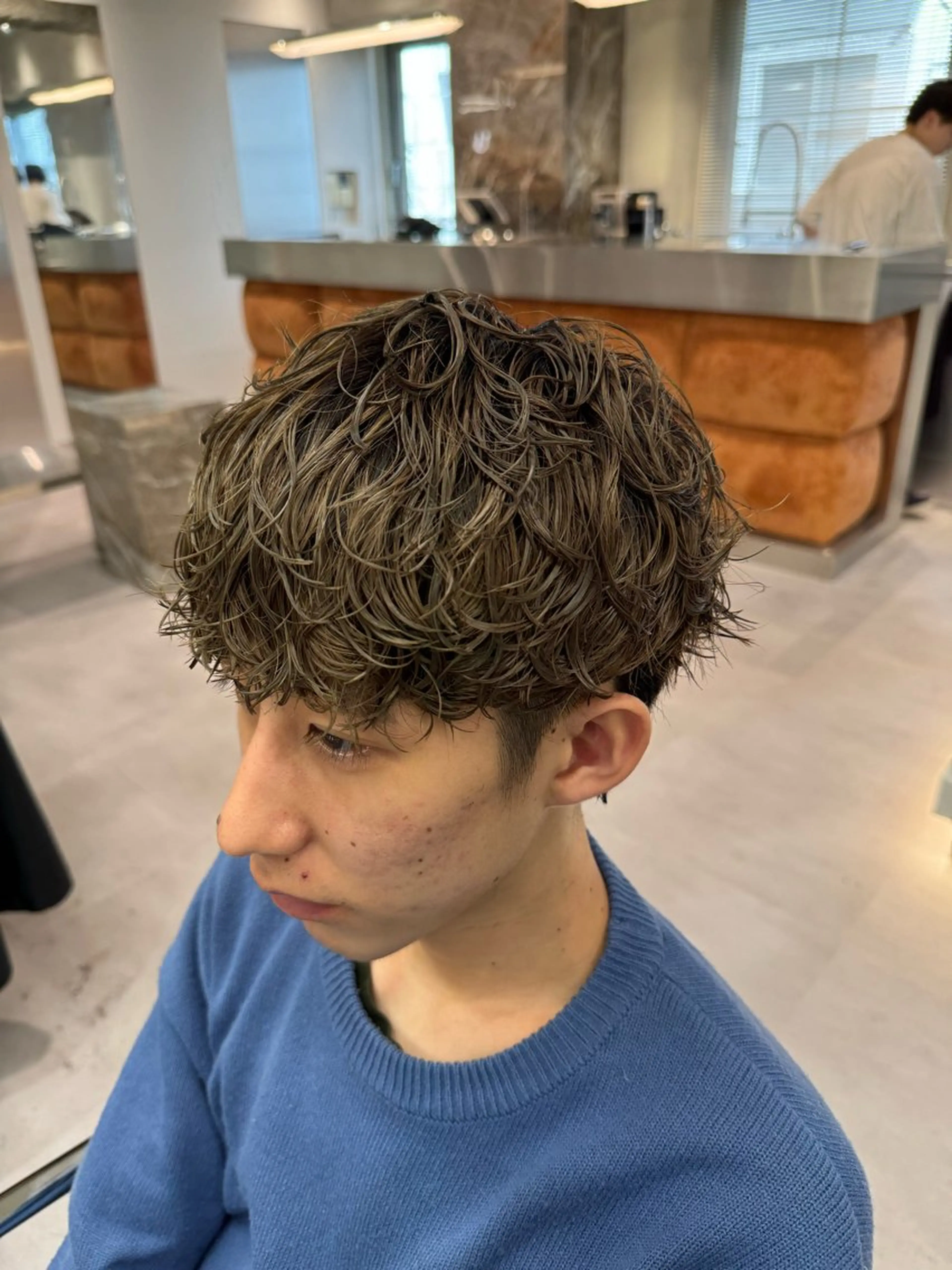 ショート パーマ メンズ fifth JINGUMAE所属・波巻きスパイラルパー マ/シャドウパーマ駿のヘアスタイル