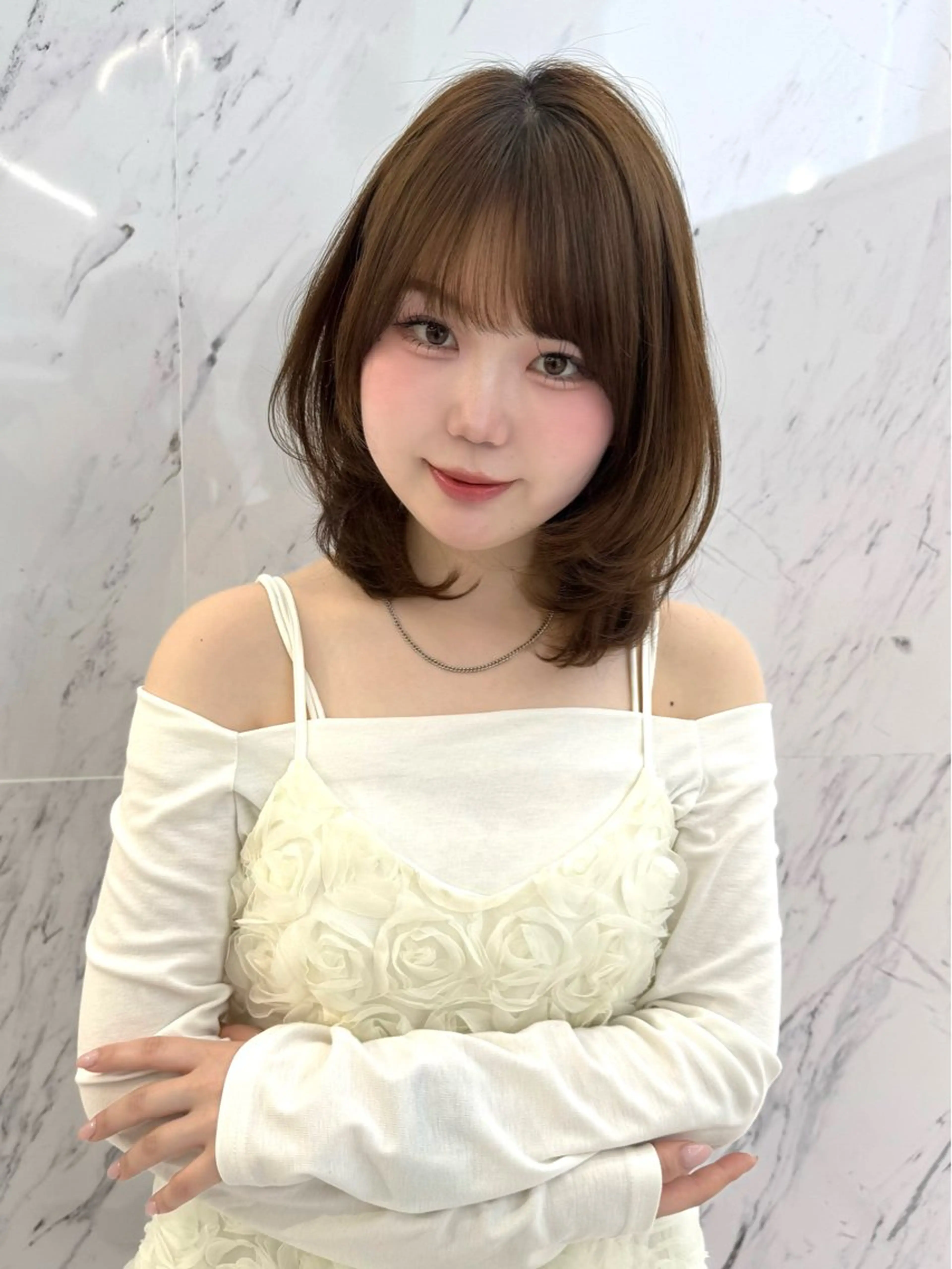 ミディアム カラー カット ヘアカラー Parve  Mix 🫧梶川虹のヘアスタイル
