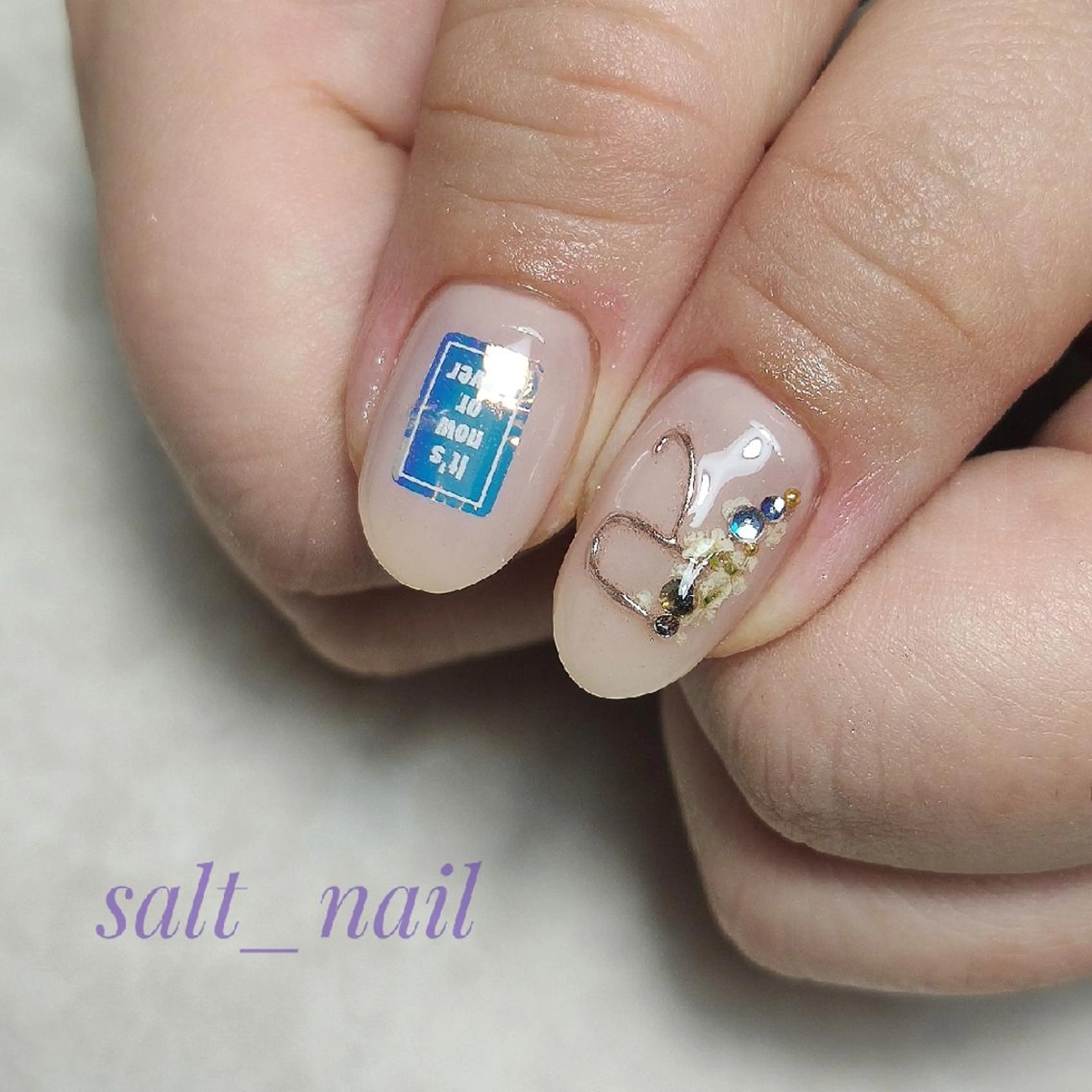ネイル アートネイル フレンチネイル ホワイト ハンドネイル 個人サロン saltnailのネイルデザイン
