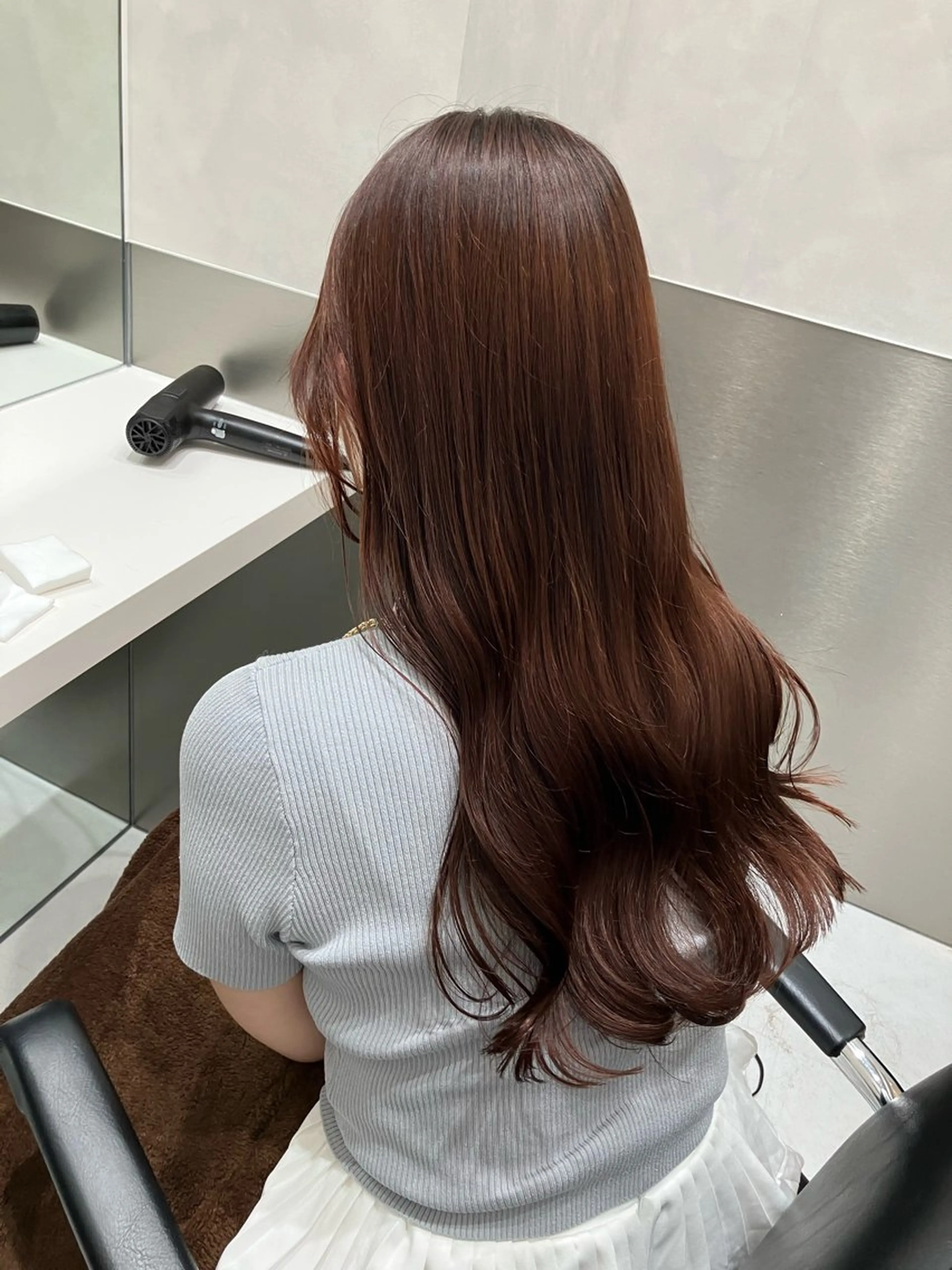 ロング カラー カット ヘアカラー トリートメント 💖ブリーチなし透明 感💖ASAHIのヘアスタイル