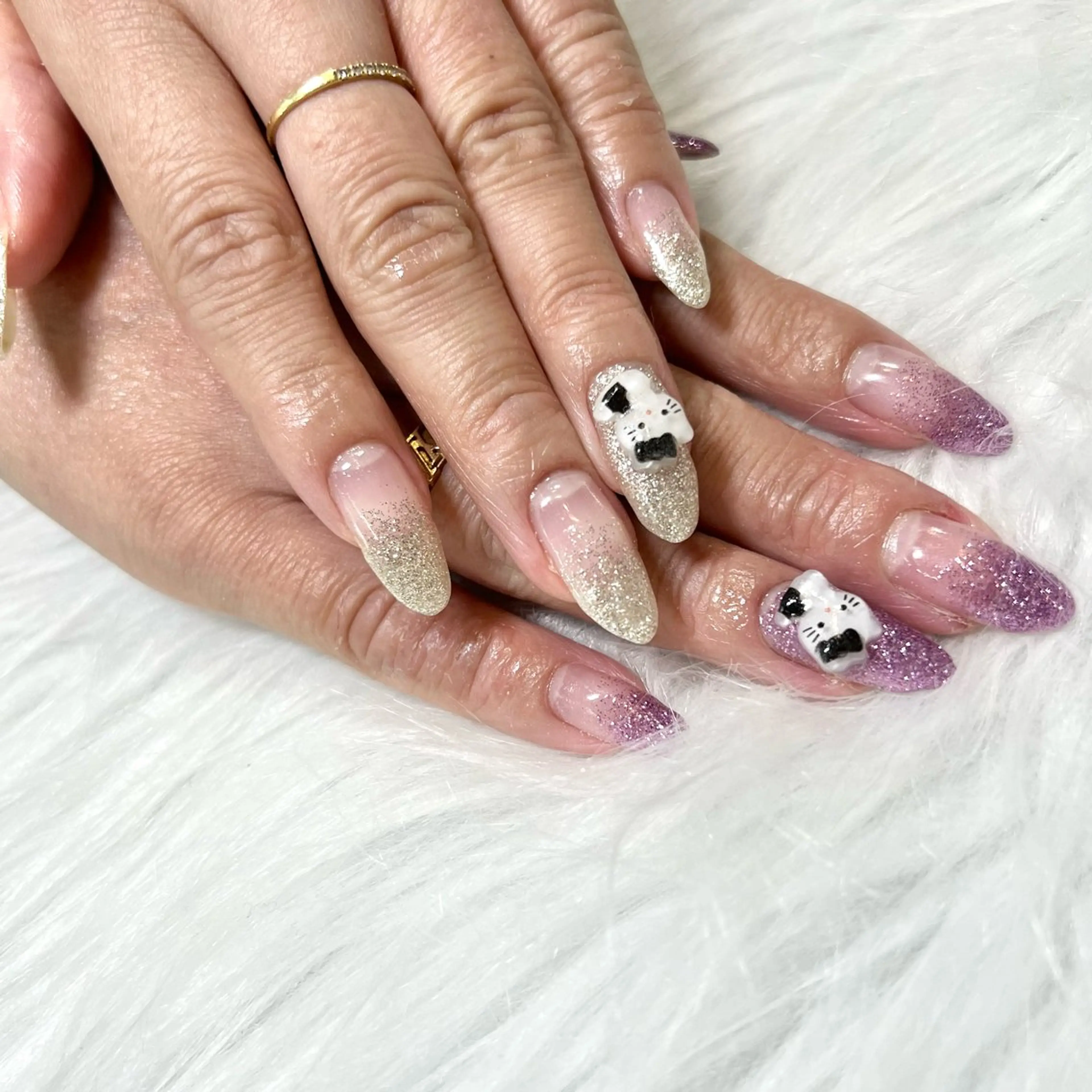 ネイル ハンドネイル E  nail 風羽のネイルデザイン