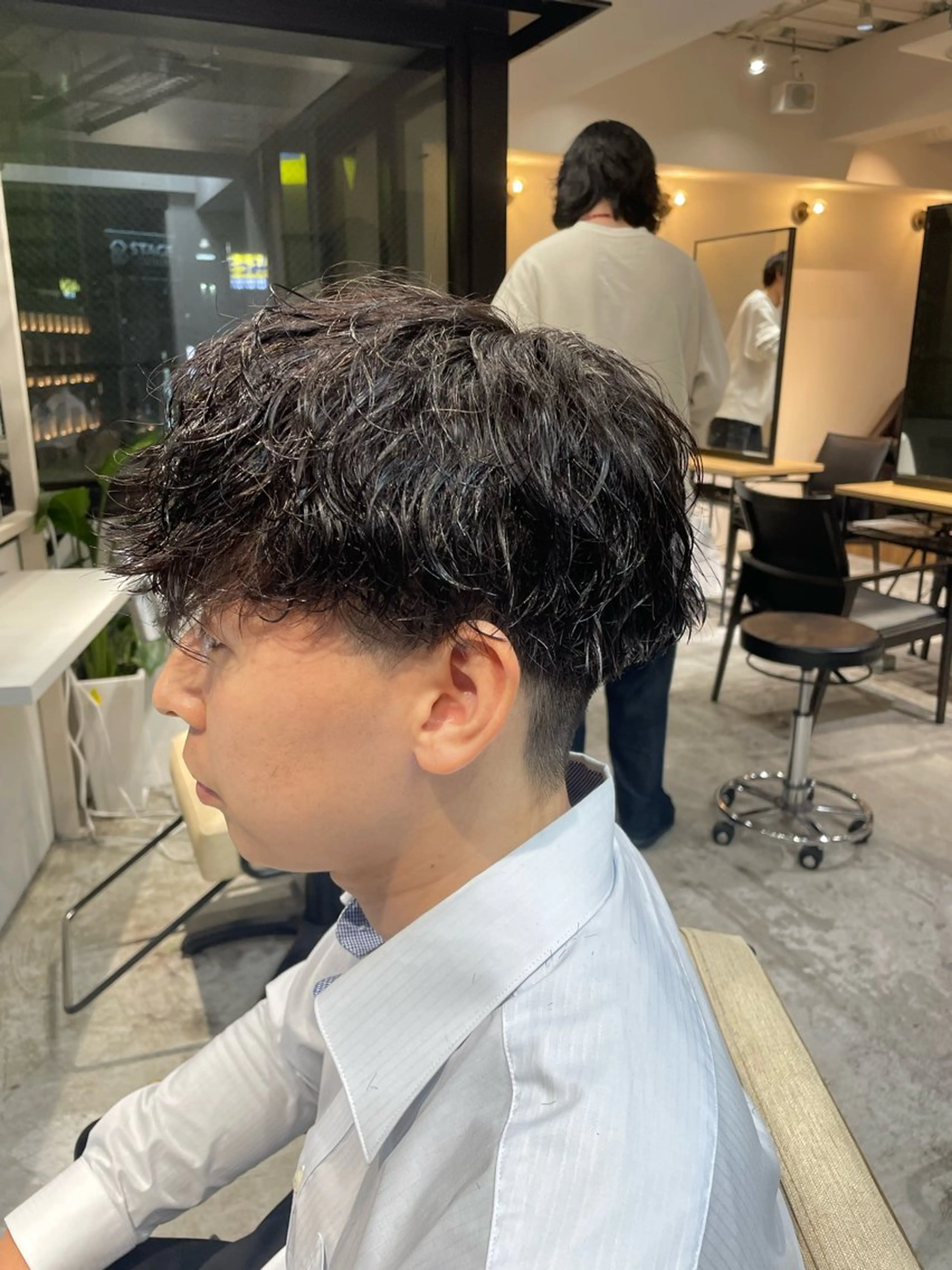 ショート メンズパーマ梅田 ・川副史晶のヘアスタイル