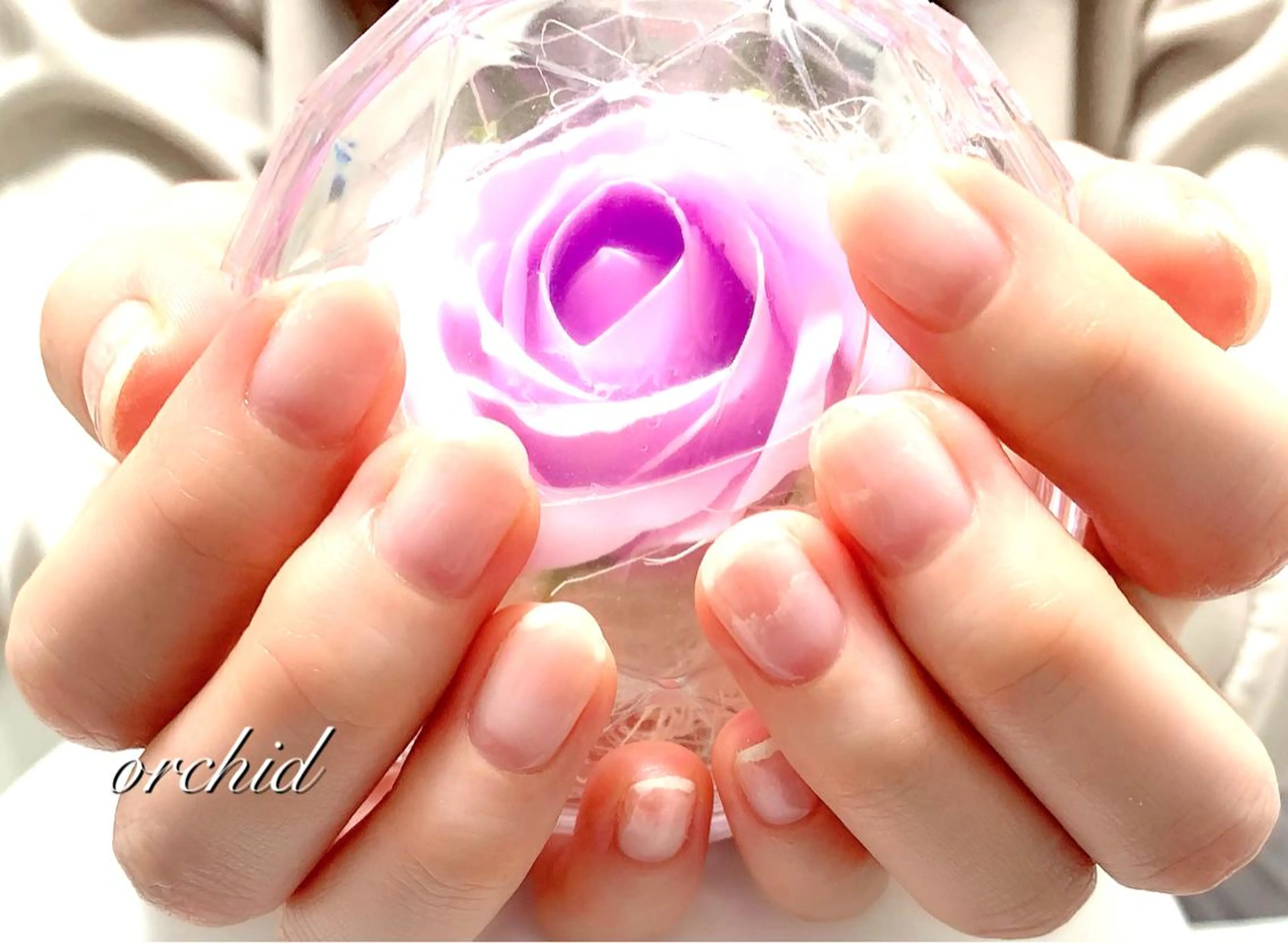 ネイル クリアネイル orchid ♡オーキッドのネイルデザイン