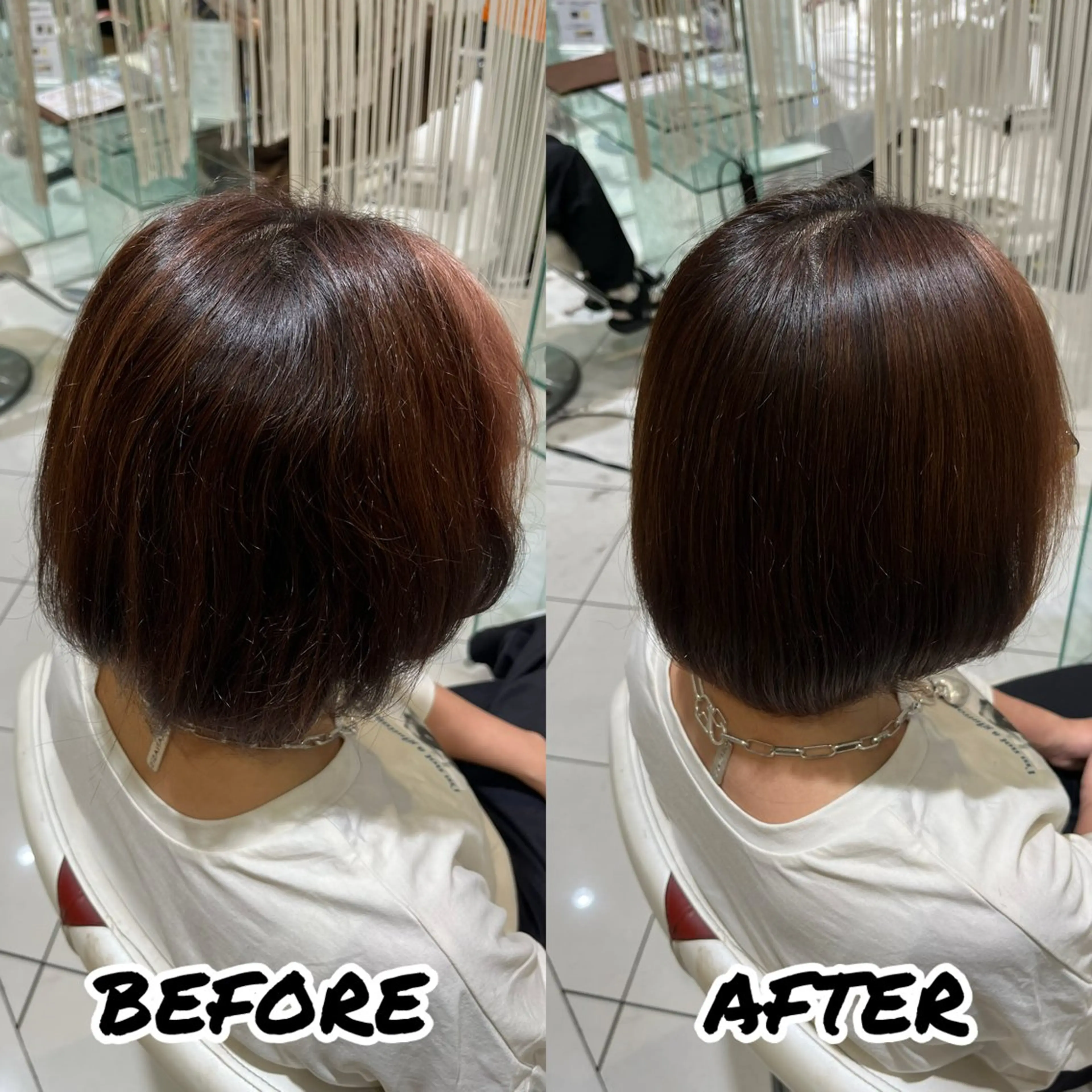 ショート カット 縮毛矯正 トリートメント 髪質改善美容師 鈴木のヘアスタイル