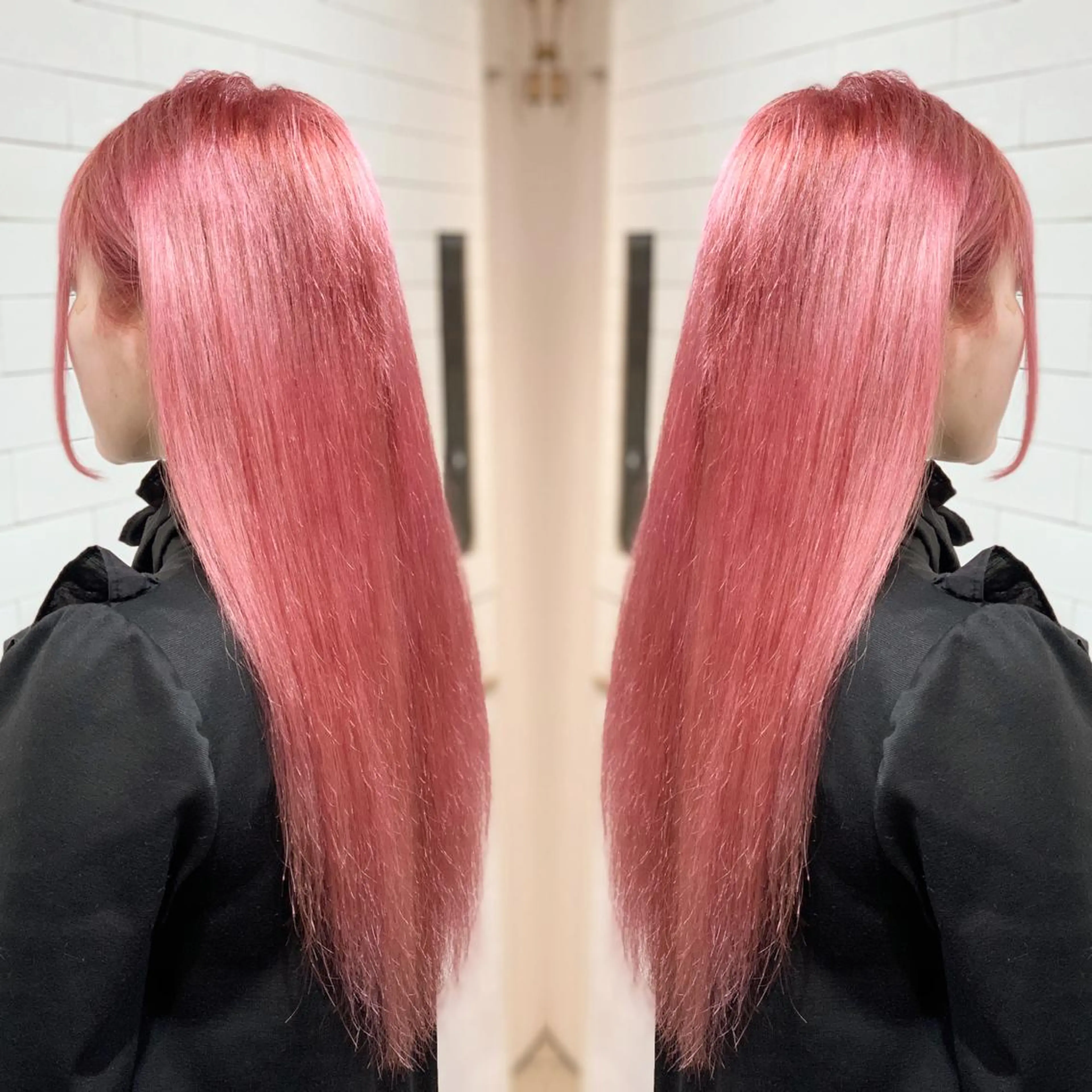 ロング カラー ヘアアレンジ カット 縮毛矯正 トリートメント 髪質改善×ハイトーン 中田啄也のヘアスタイル