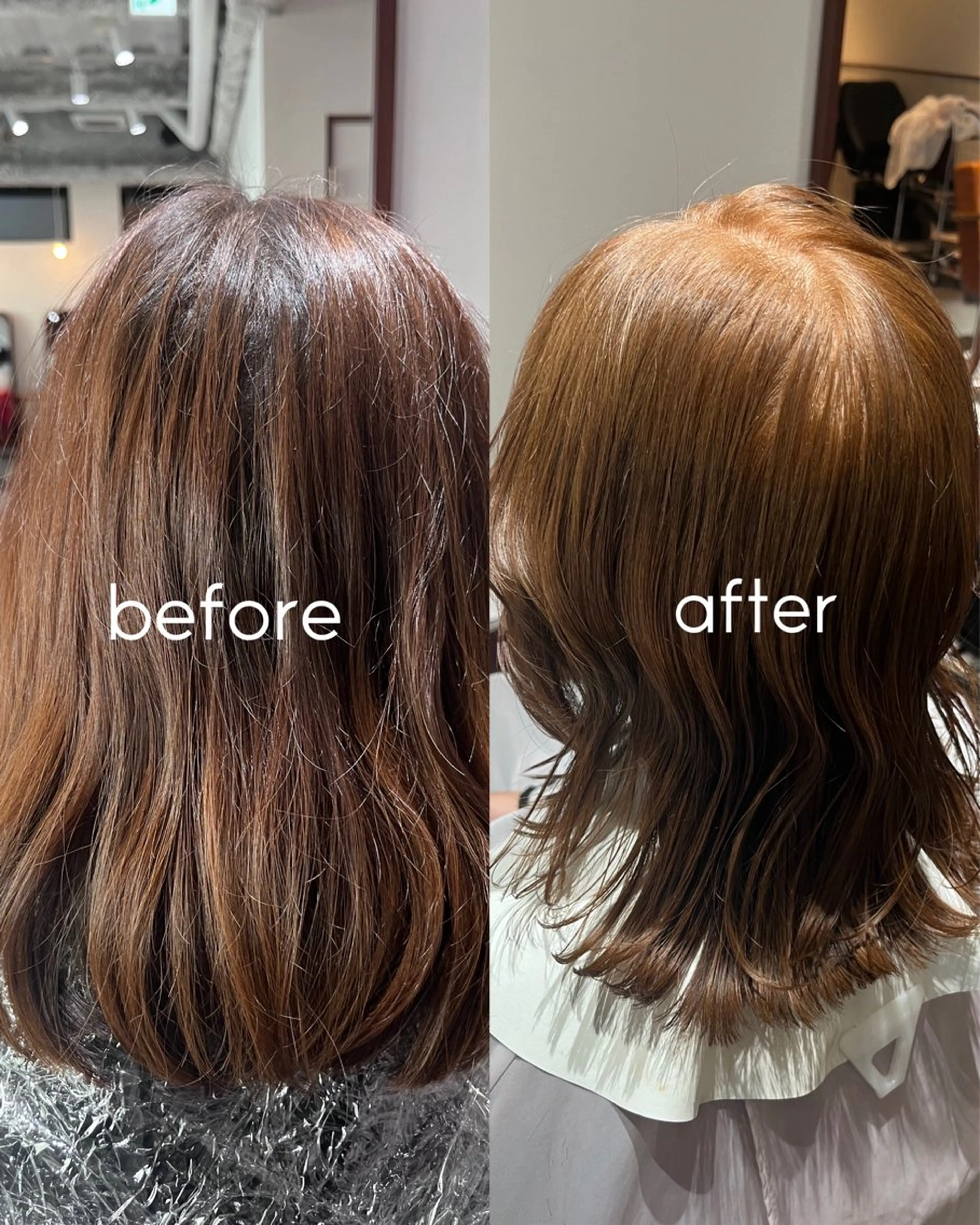 ミディアム カラー 💠urara opus💠🩵のヘアスタイル