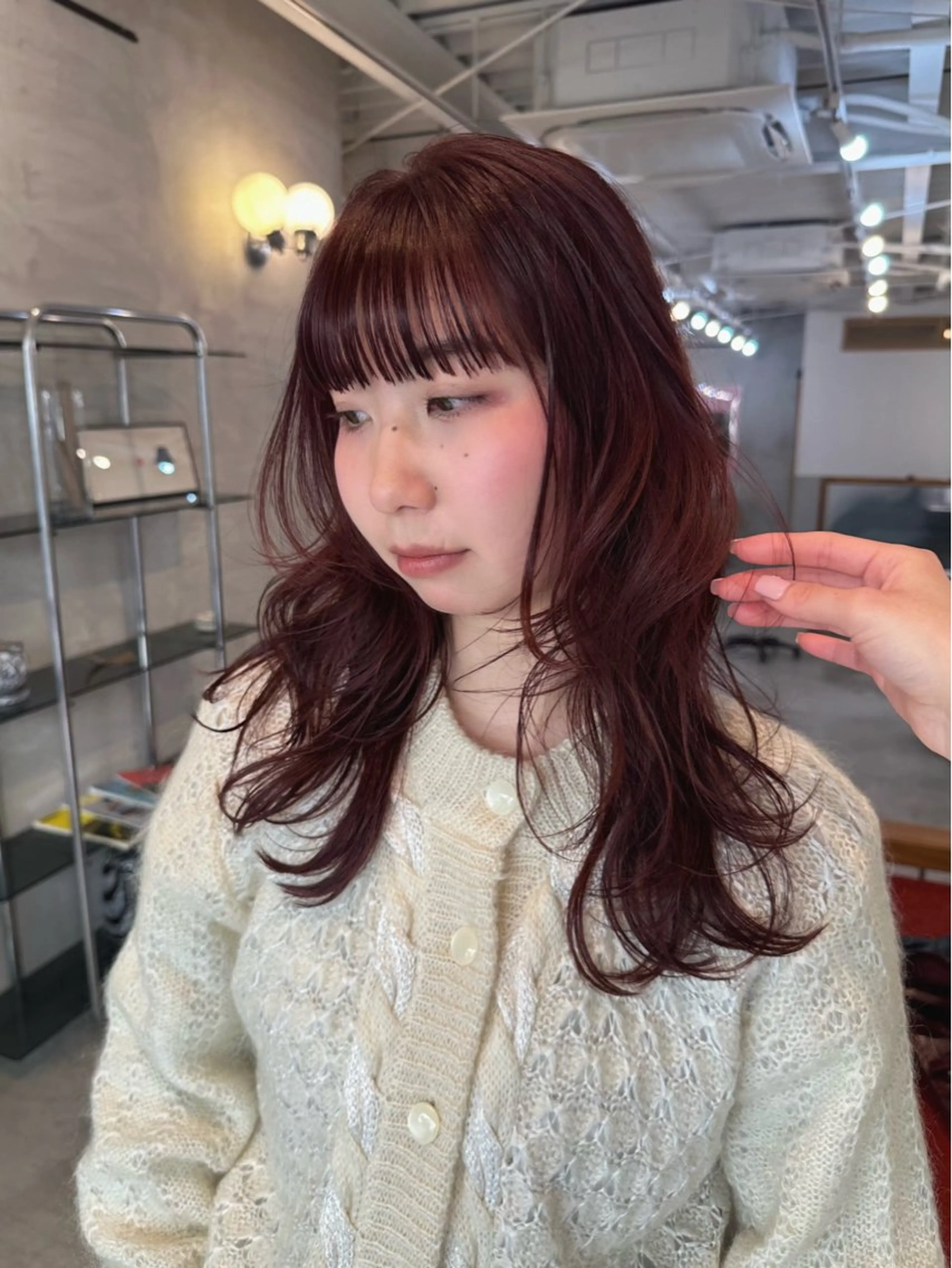 セミロング honoka ikegamiのヘアスタイル