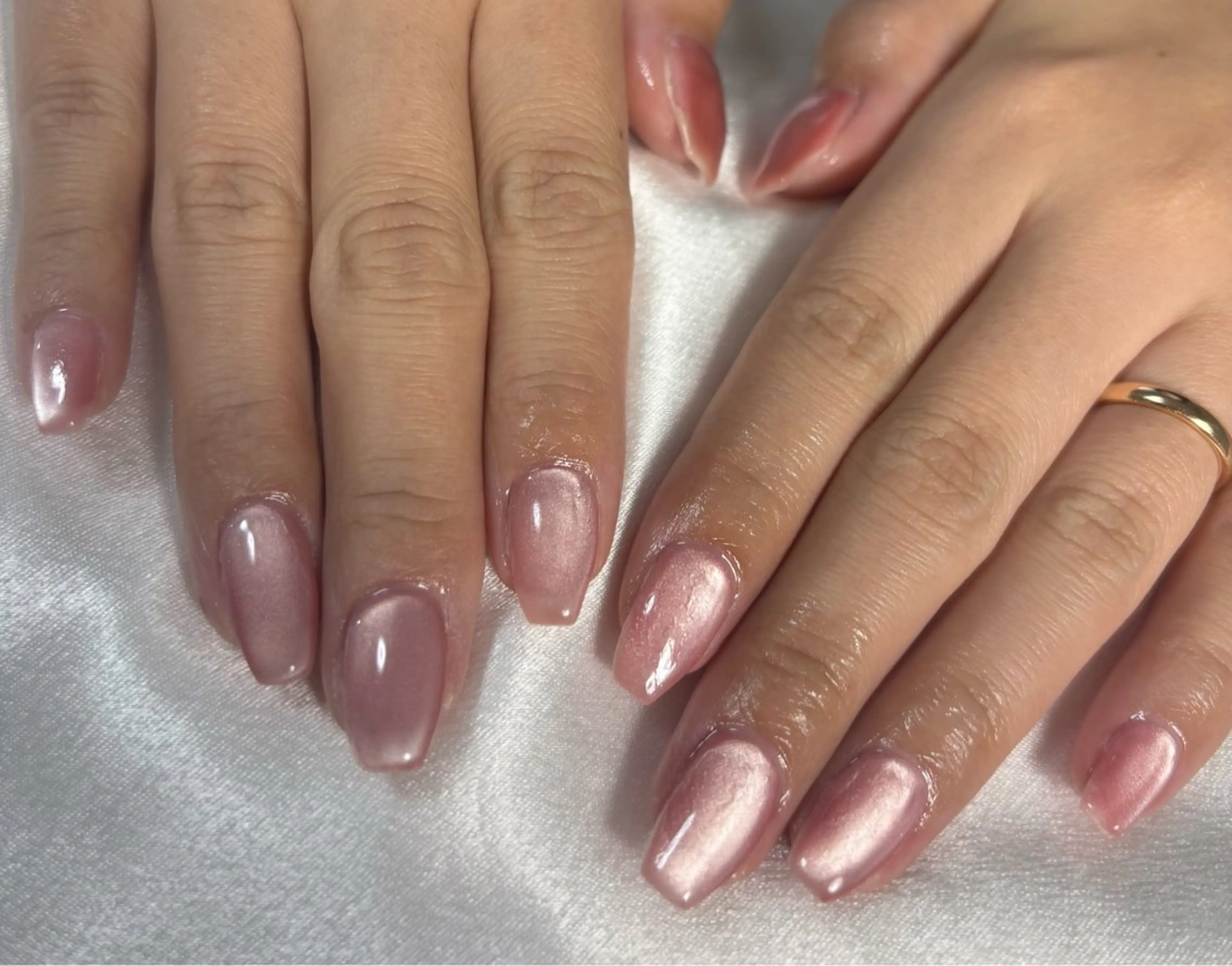 ネイル オーロラネイル 桜ネイル フラワーネイル フットネイル フレンチネイル ハンドネイル kiki nail たまプラーザのネイルデザイン