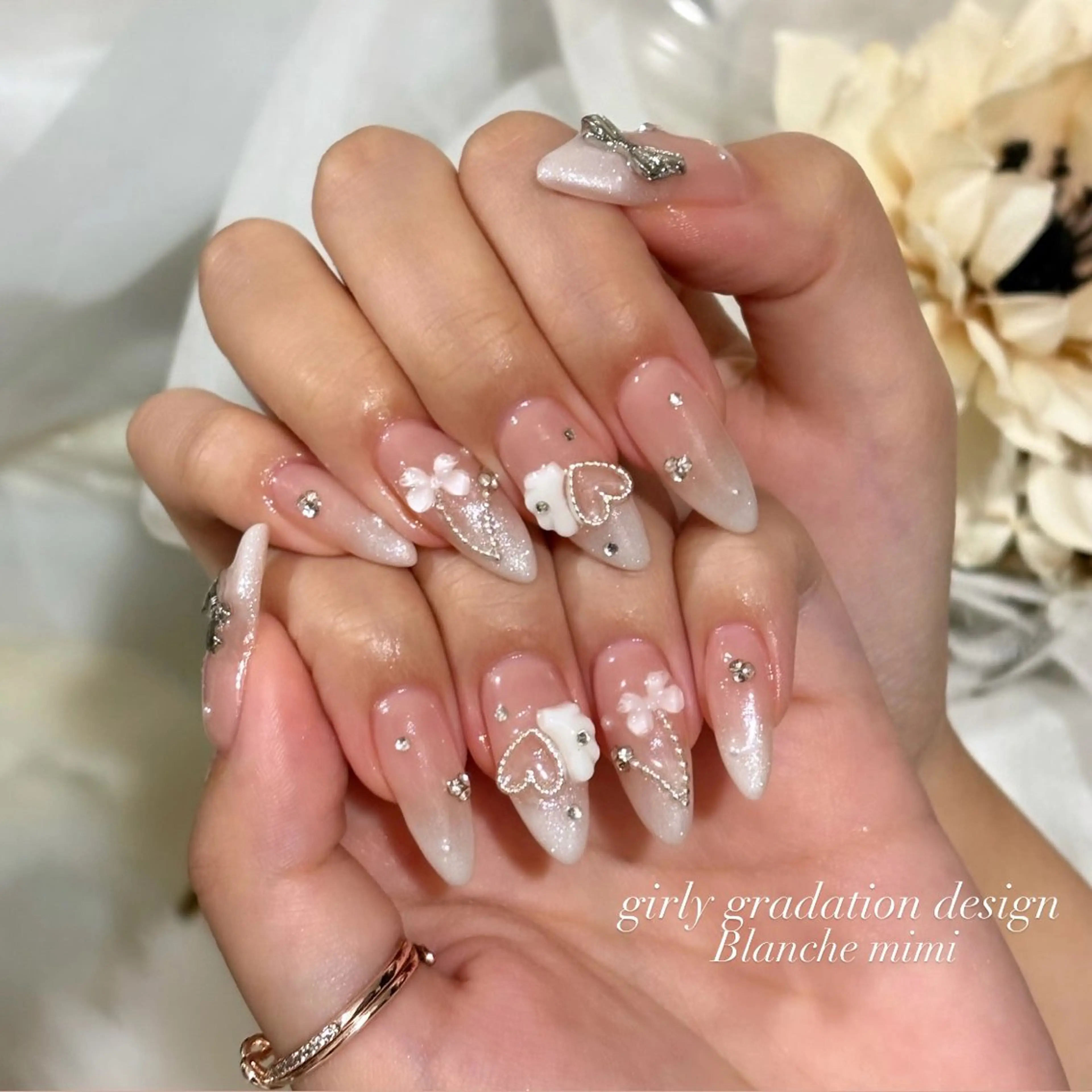 ネイル ハンドネイル Blanche mimi.u_aのネイルデザイン