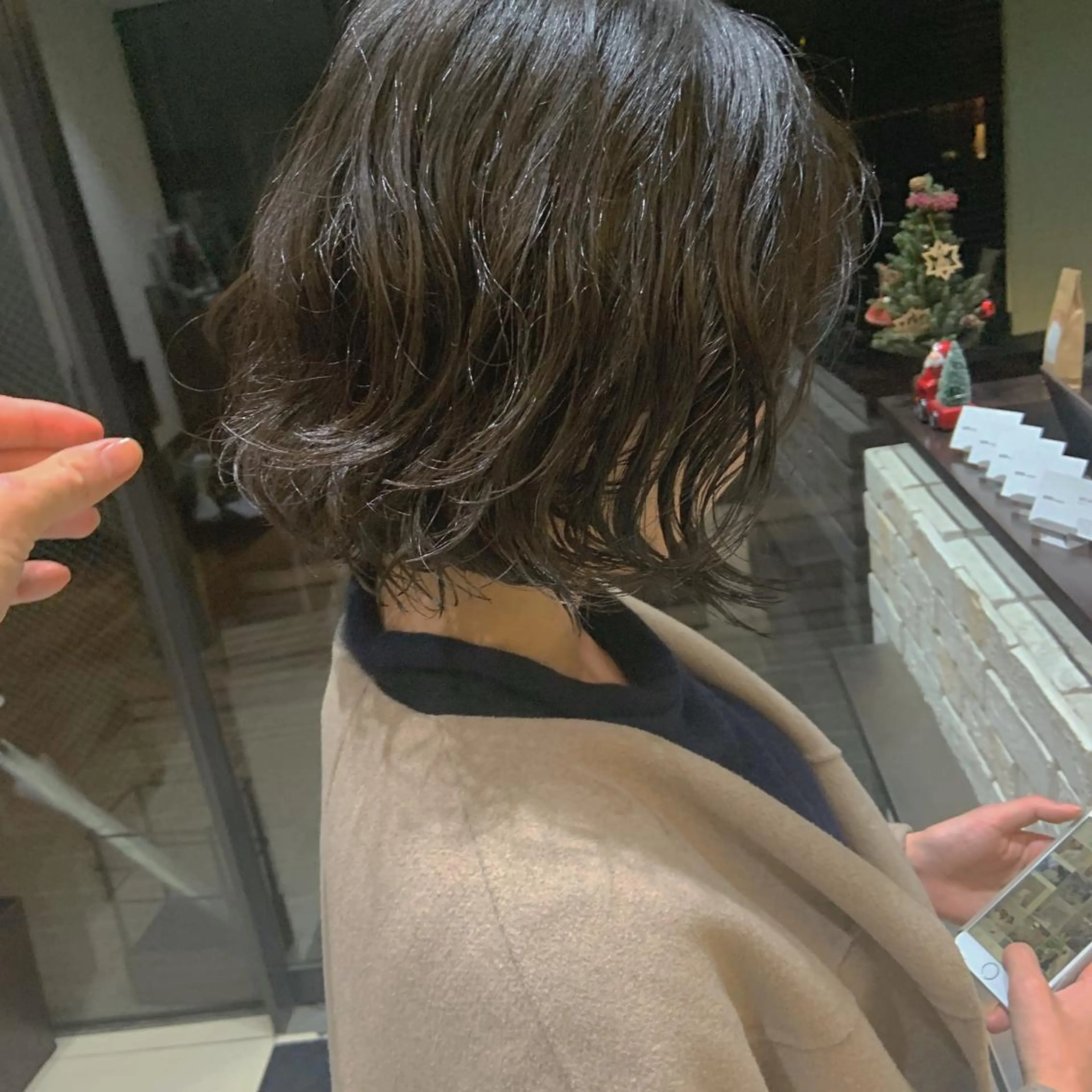 ショート パーマ ボブ タンバルモリパーマ 礒井メンキのヘアスタイル