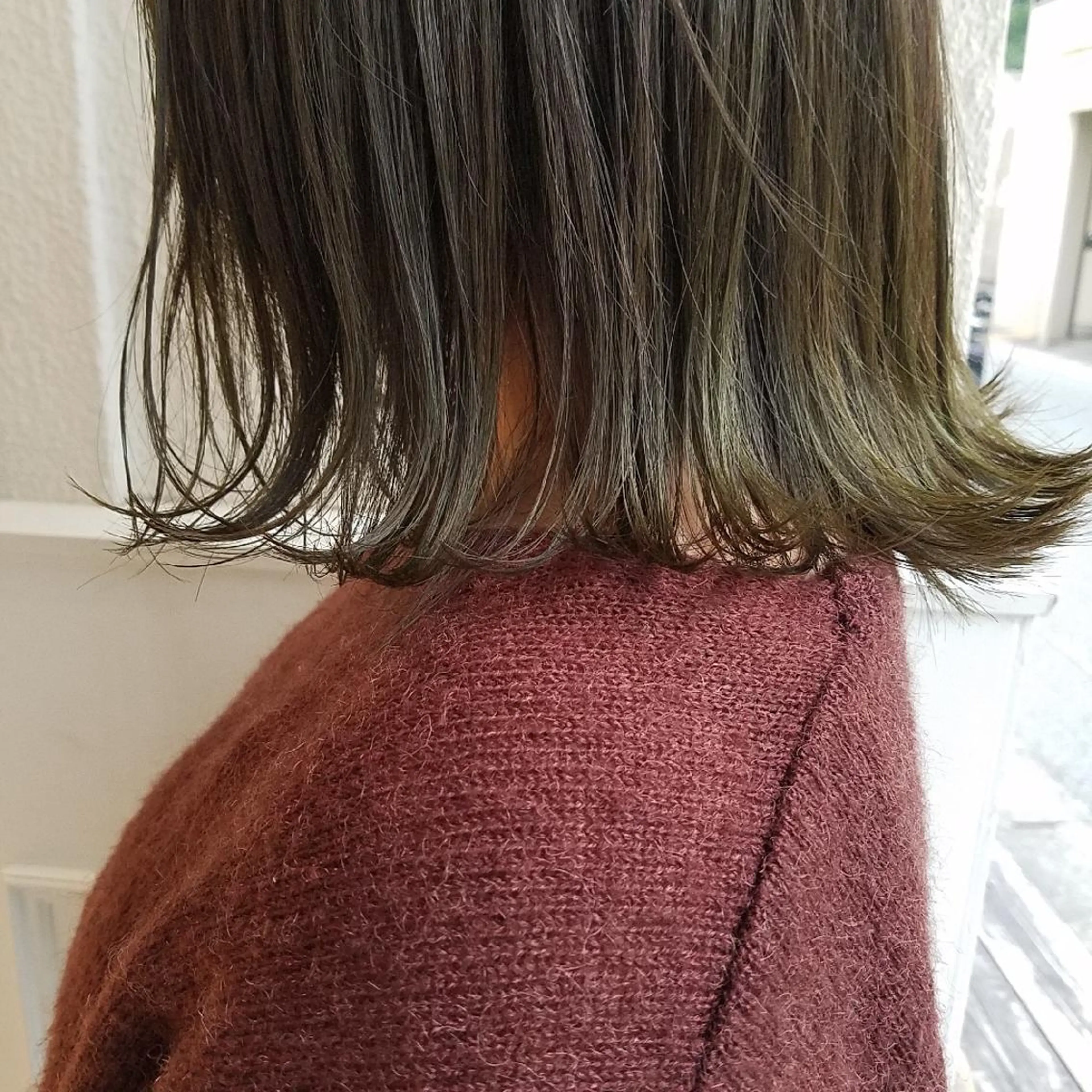 カラー 🙃 透明感カラー/ボブのヘアスタイル