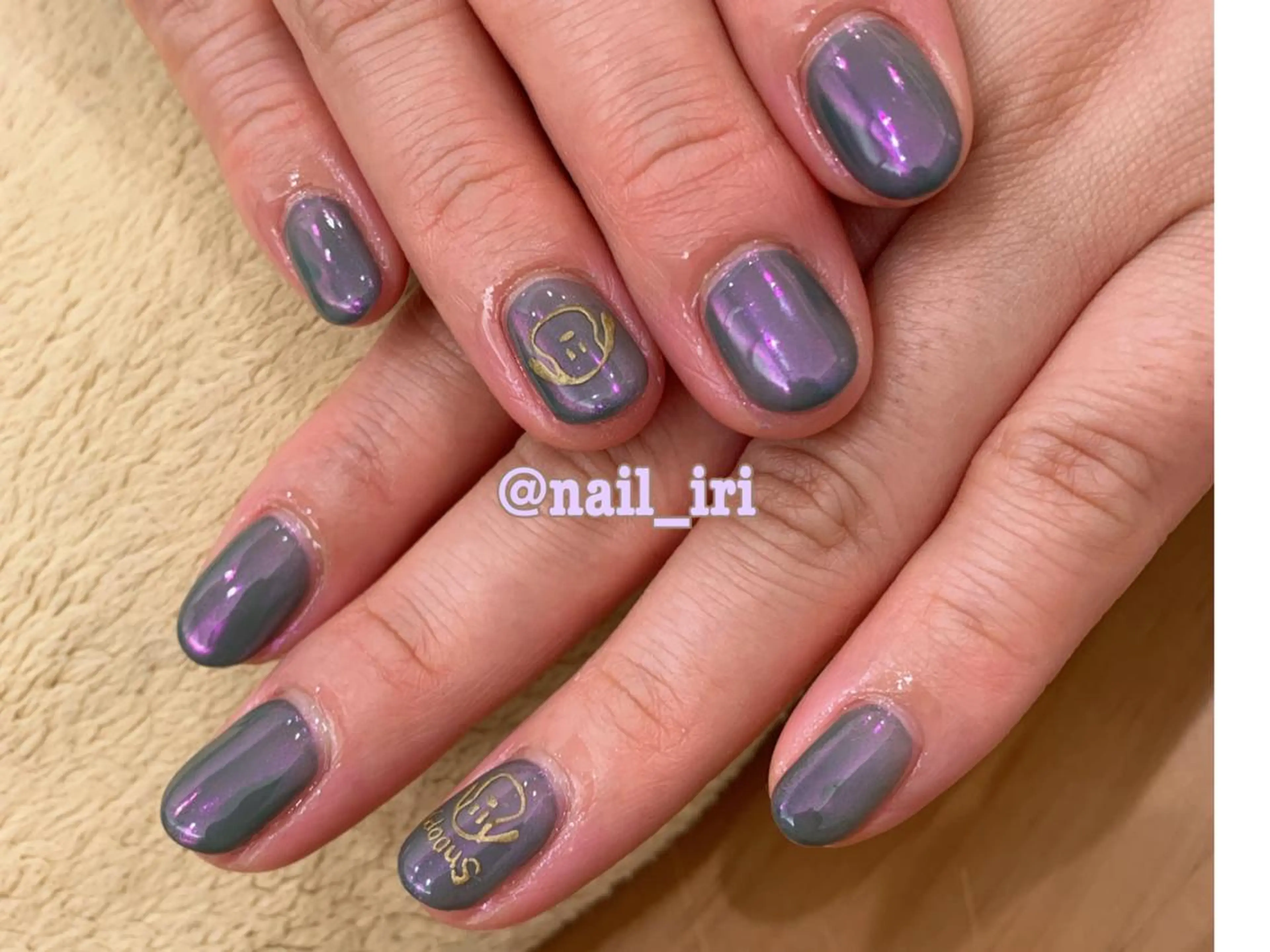 ネイル アートネイル オーロラネイル ハンドネイル 中川 愛理のネイルデザイン