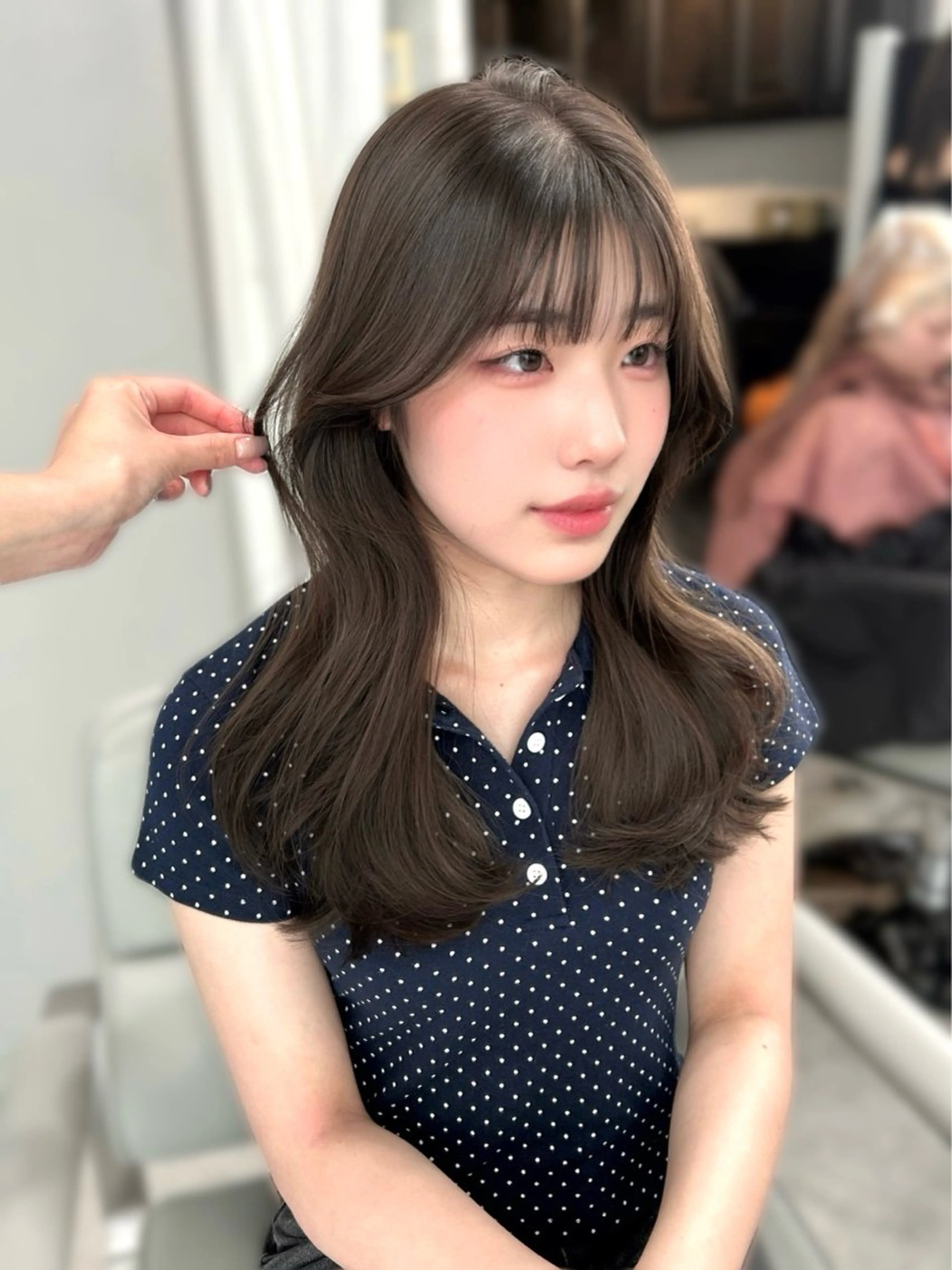 セミロング カラー カット ヘアカラー 💘大人可愛く💘 Natsuki❥❥❥のヘアスタイル