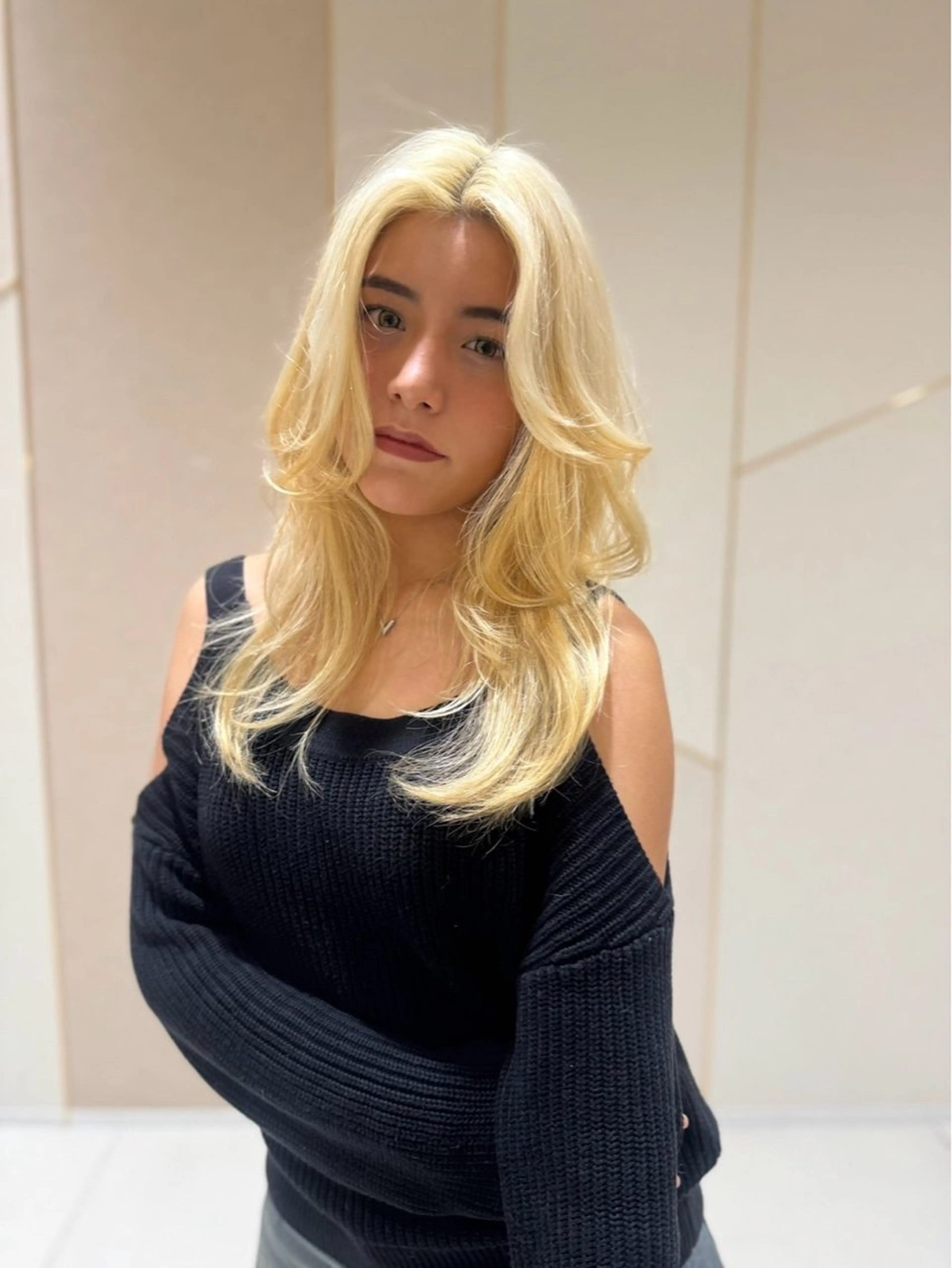 ロング カラー 福冨 由梛のヘアスタイル