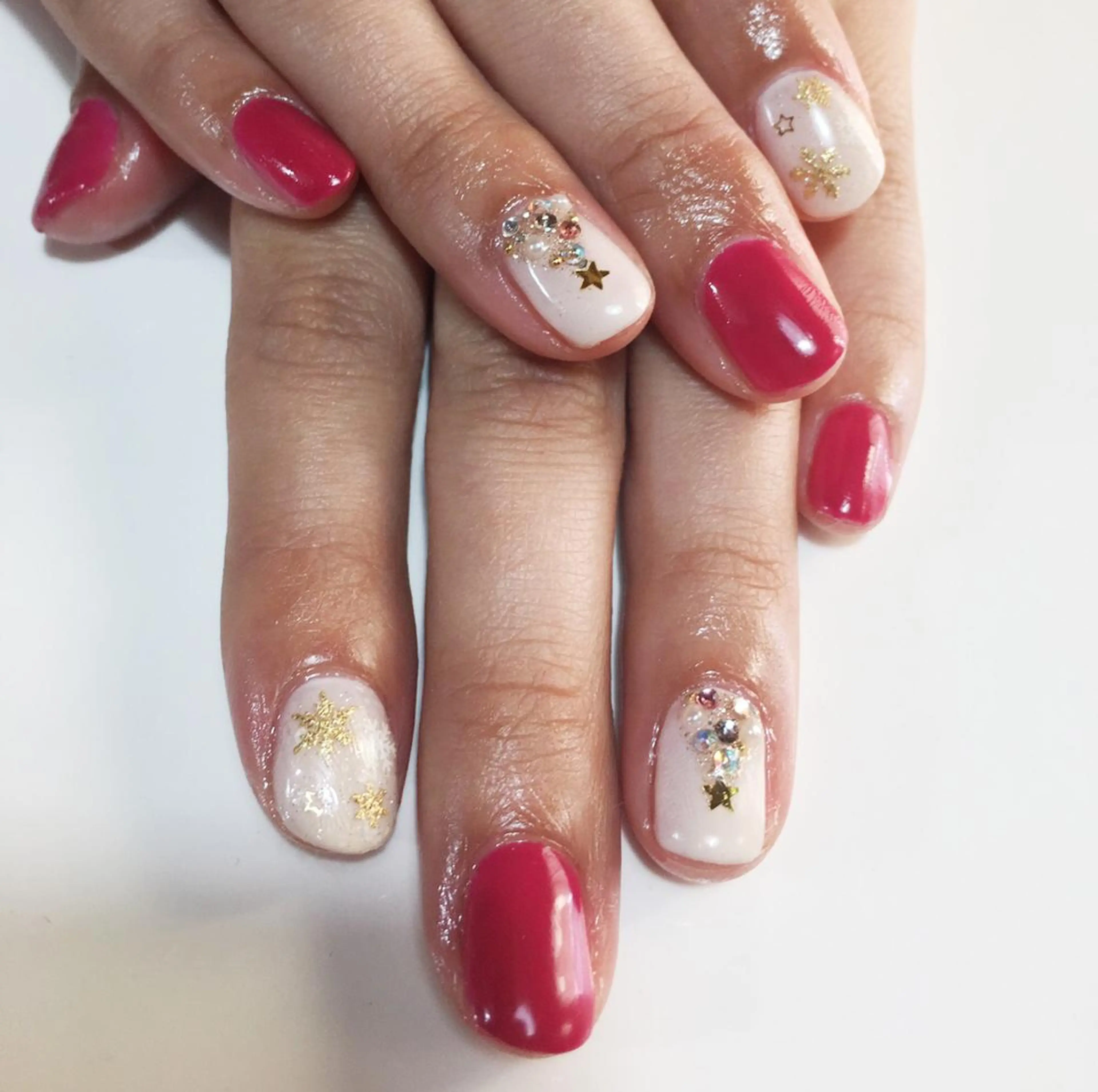 ネイル 冬ネイル クリスマス MIHO ☆のネイルデザイン