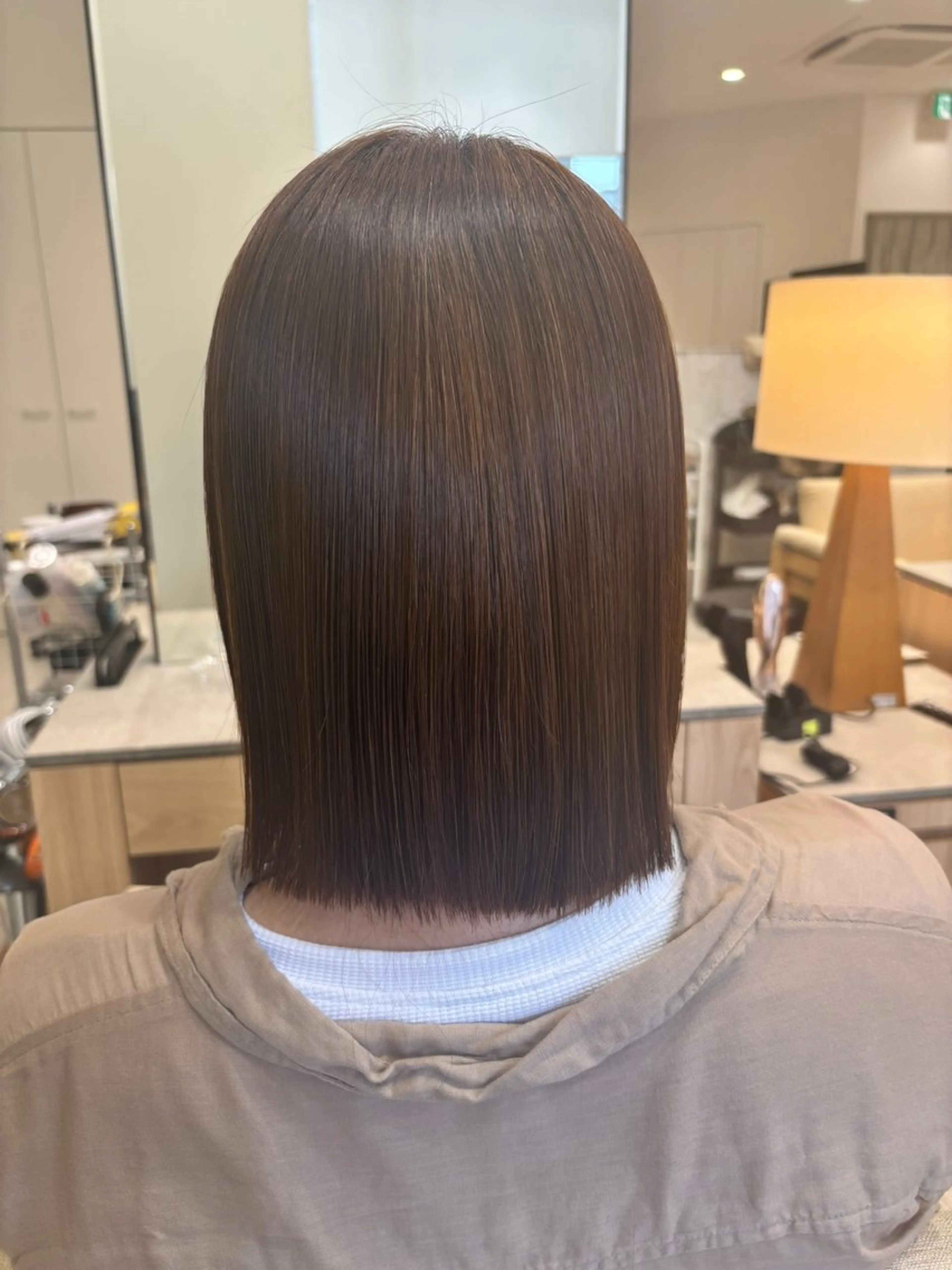 ミディアム ガレリア  名駅オーキッドGビル店所属・名駅／艶髪ストレート ／ヘッドスパ／伴怜奈のヘアスタイル