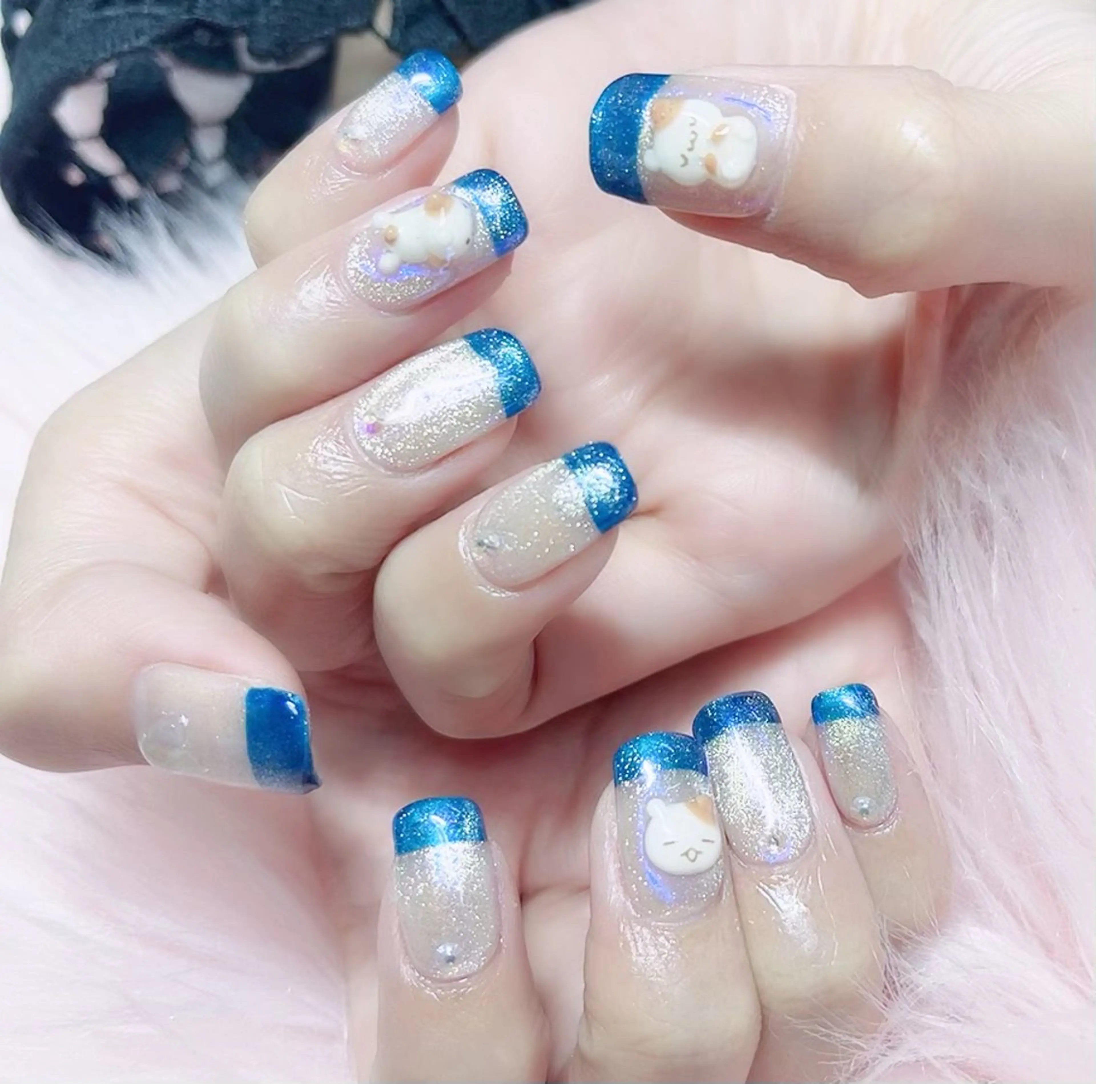 ネイル ハンドネイル MoonNail ユリ🌸のネイルデザイン