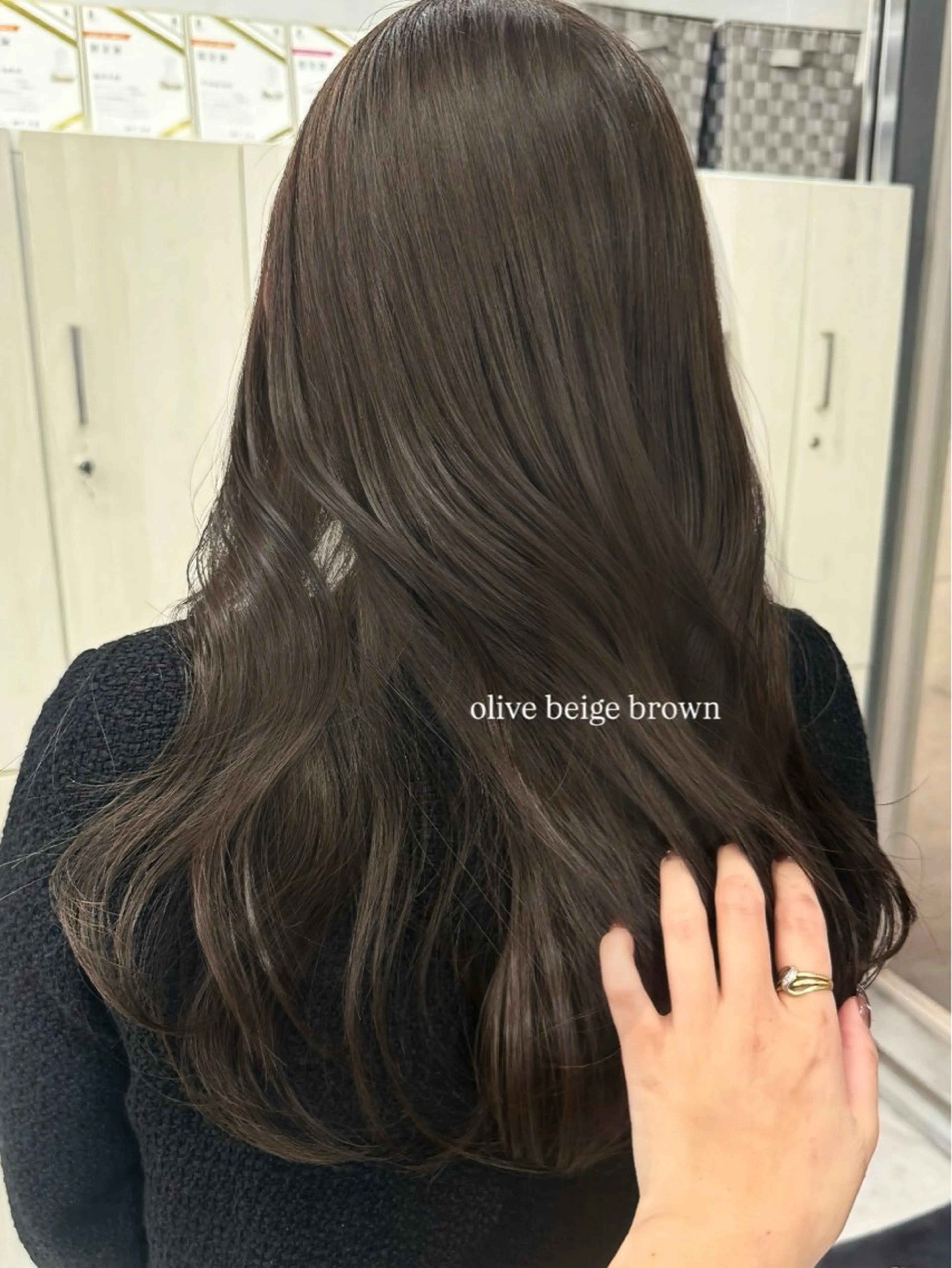 セミロング カラー むく。/顔周りカット /透明感カラーのヘアスタイル