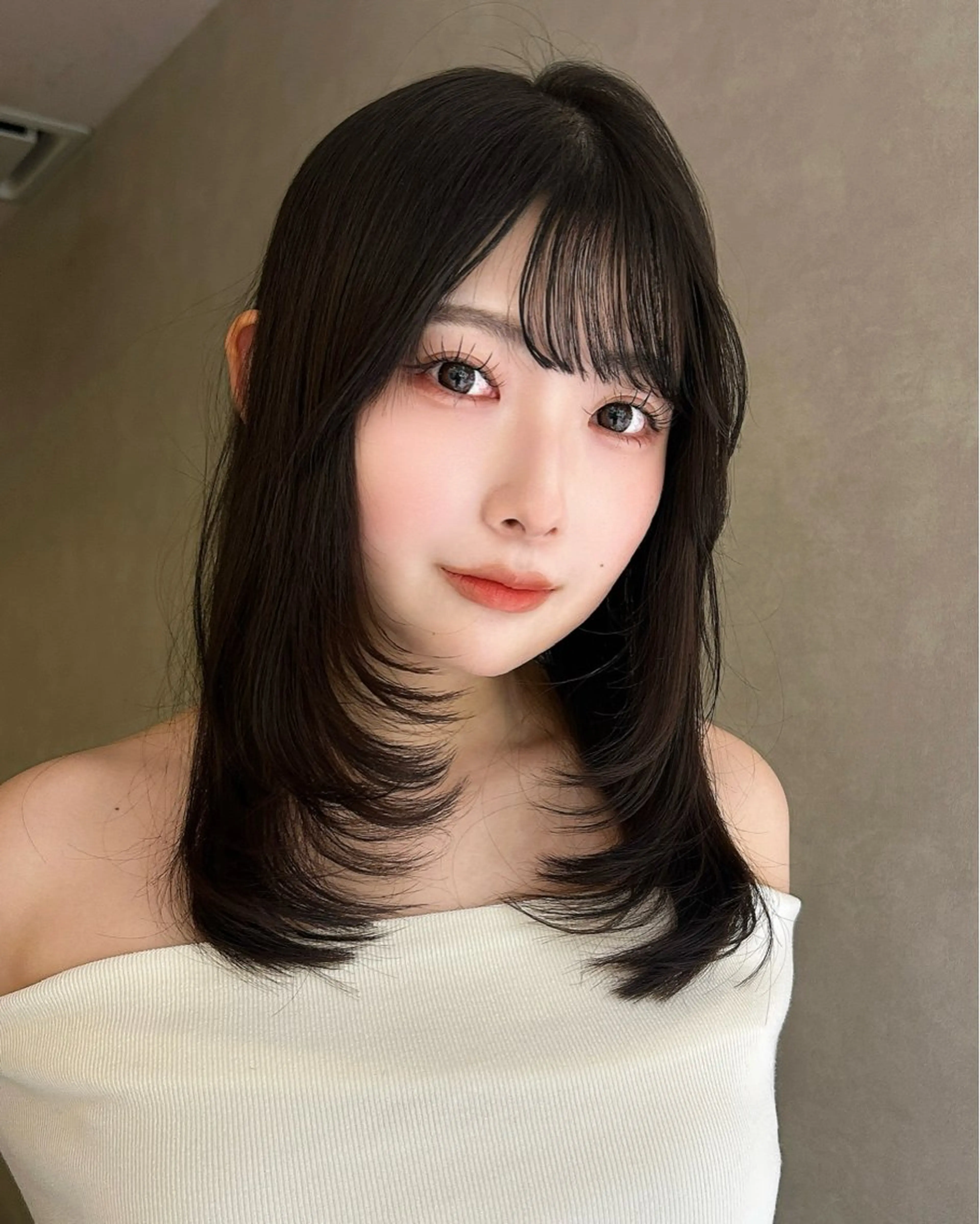 ロング レイヤーカット 【似合わせ特化🌷】 ショート/モカのヘアスタイル