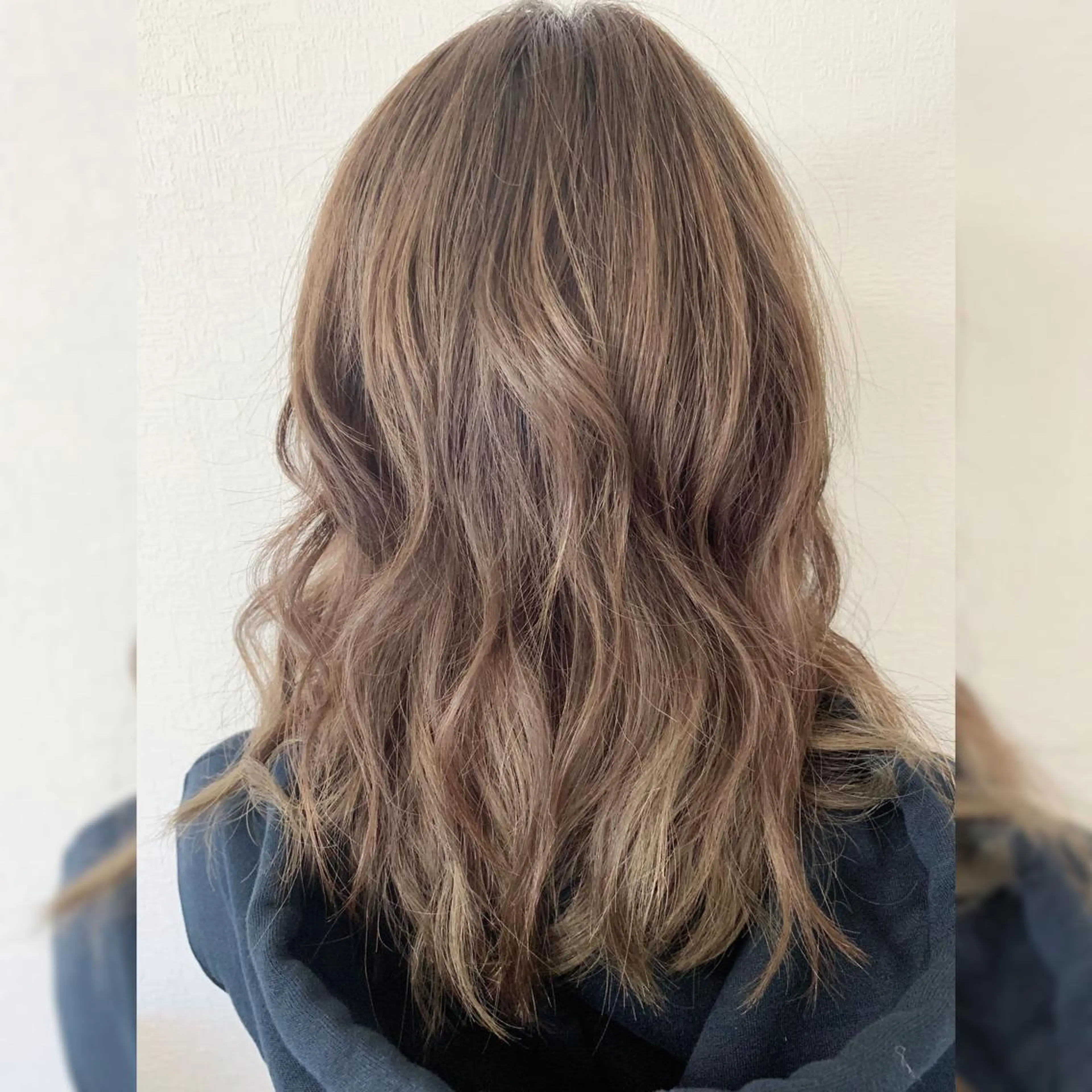 ミディアム カット ヘアカラー トリートメント cecile hair所属・開發 紗貴のヘアスタイル