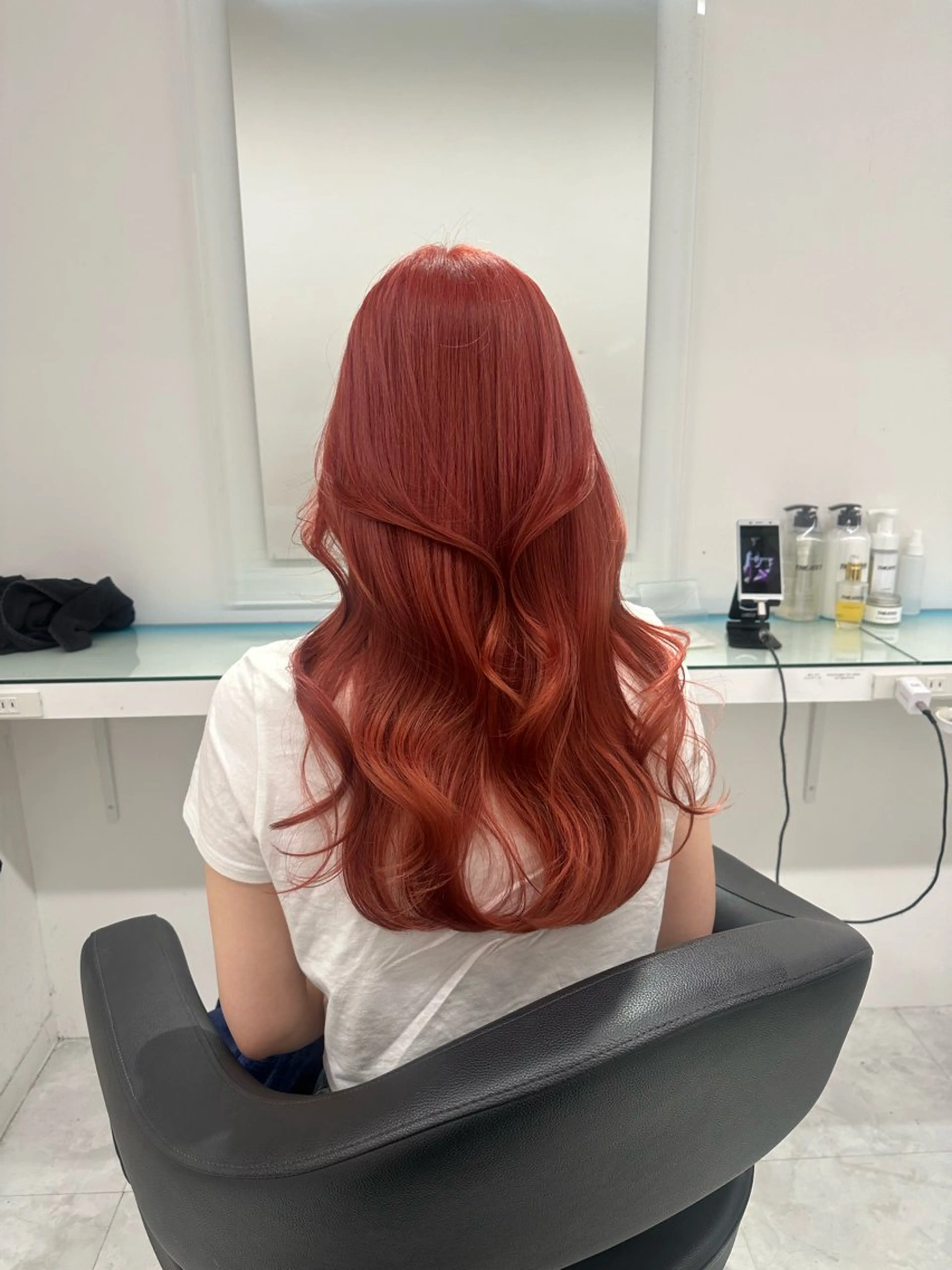 ロング カラー トレンド暖色ヘア🍒 miu🍒のヘアスタイル