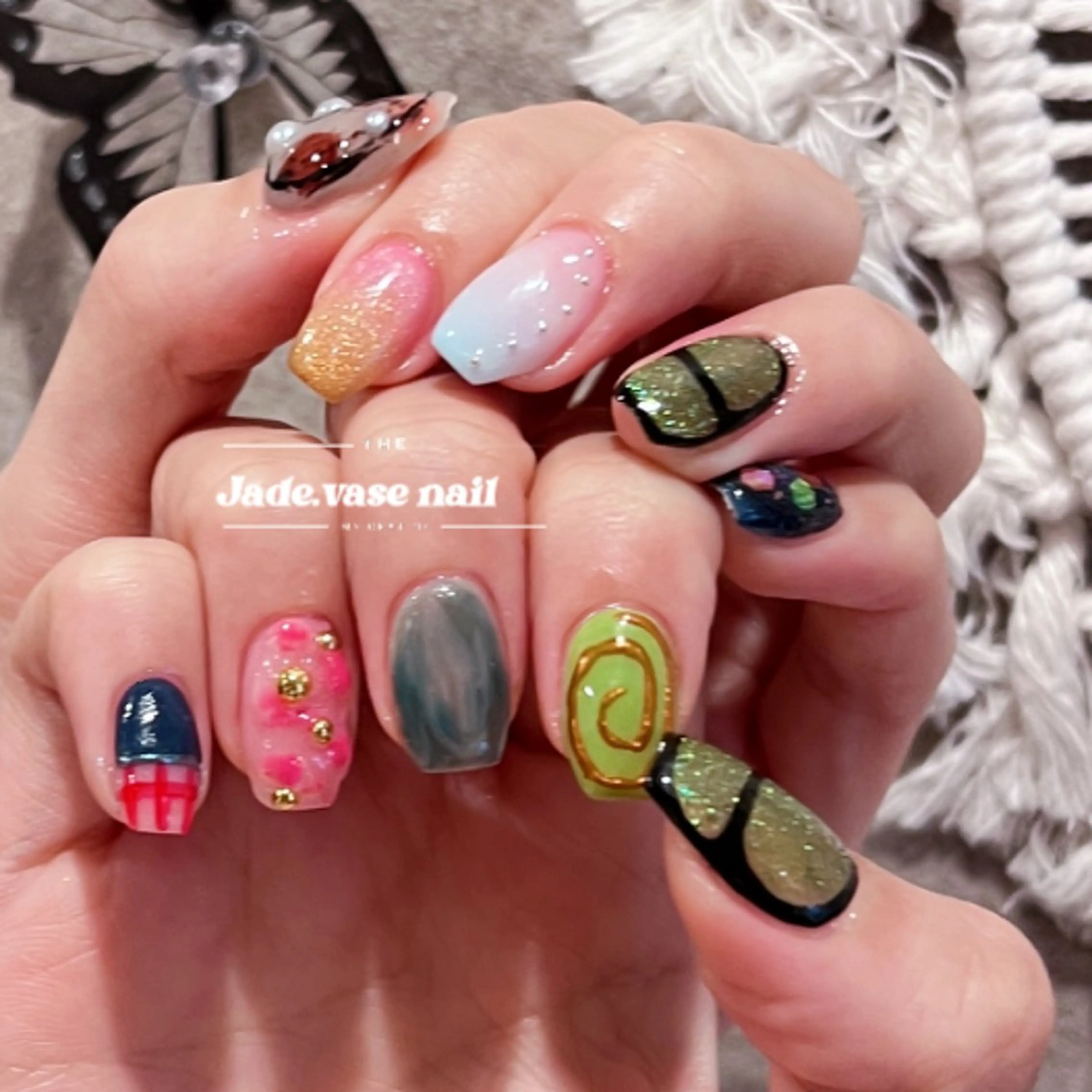 ネイル ハンドネイル ✰Jade.vase 银座のネイルデザイン