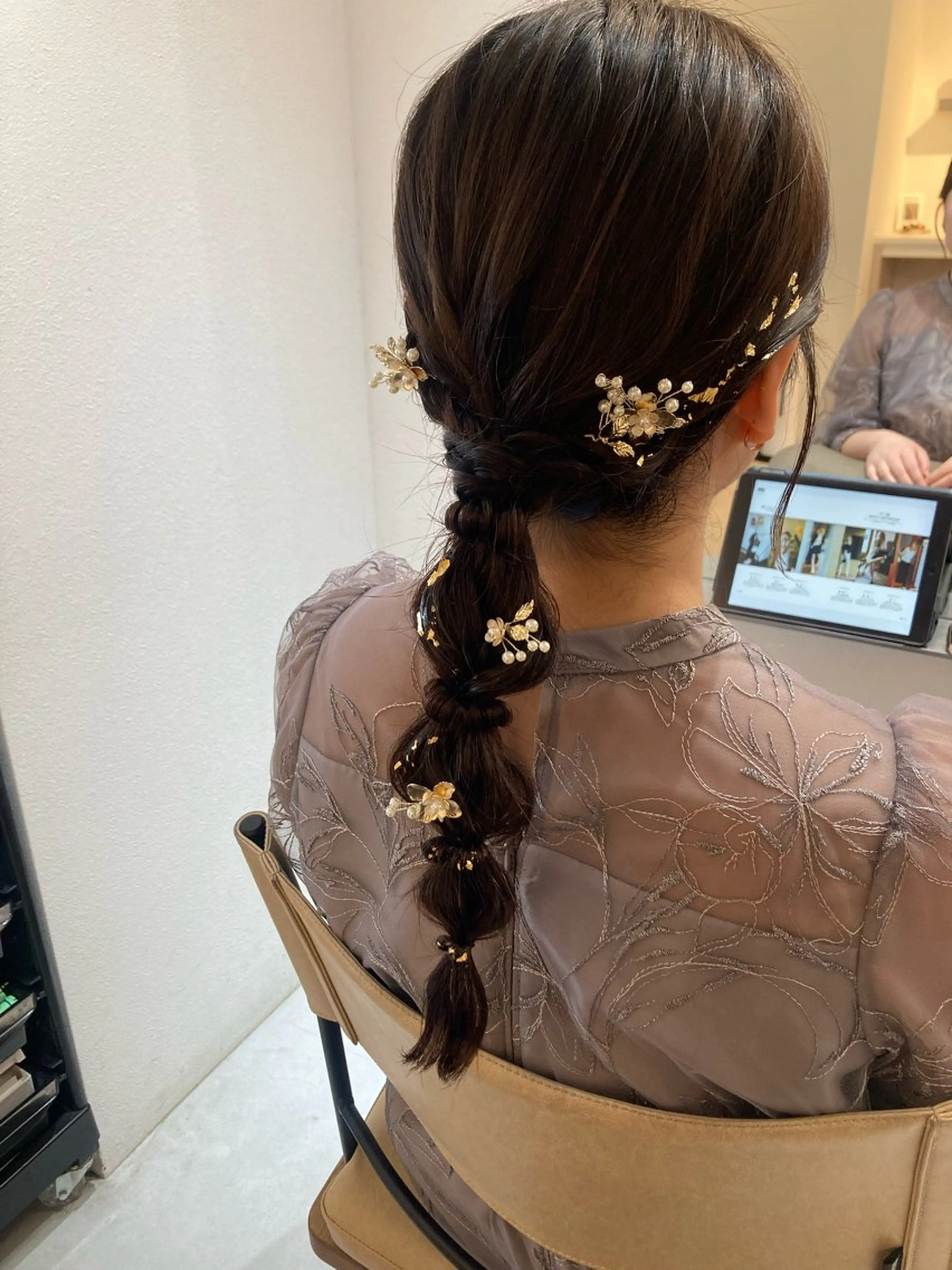 ロング ヘアセット ✨色持ちの良い艶 カラー✨蟹江真世のヘアスタイル