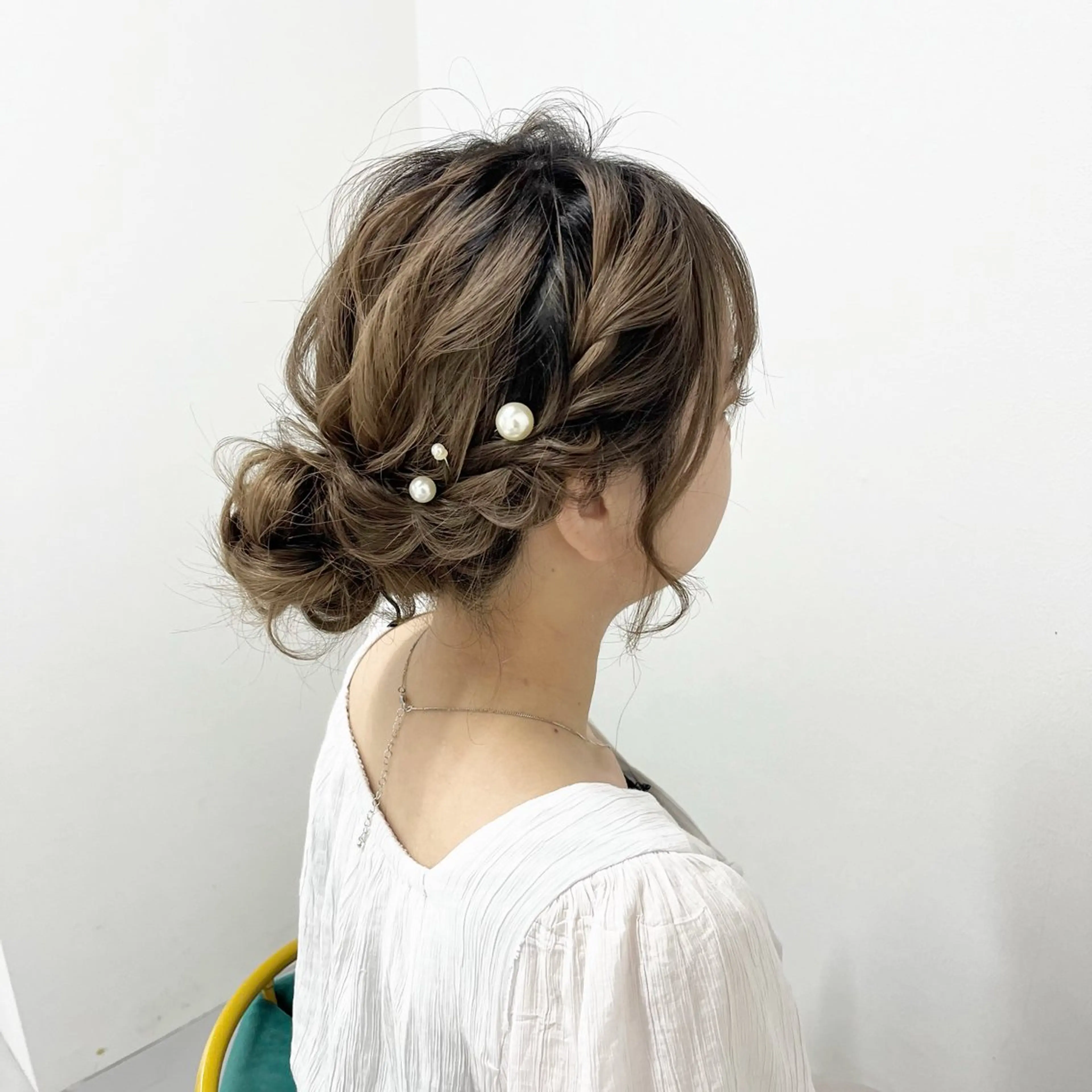 セミロング ヘアアレンジ 心斎橋/ヘアセット MASAKIのヘアスタイル
