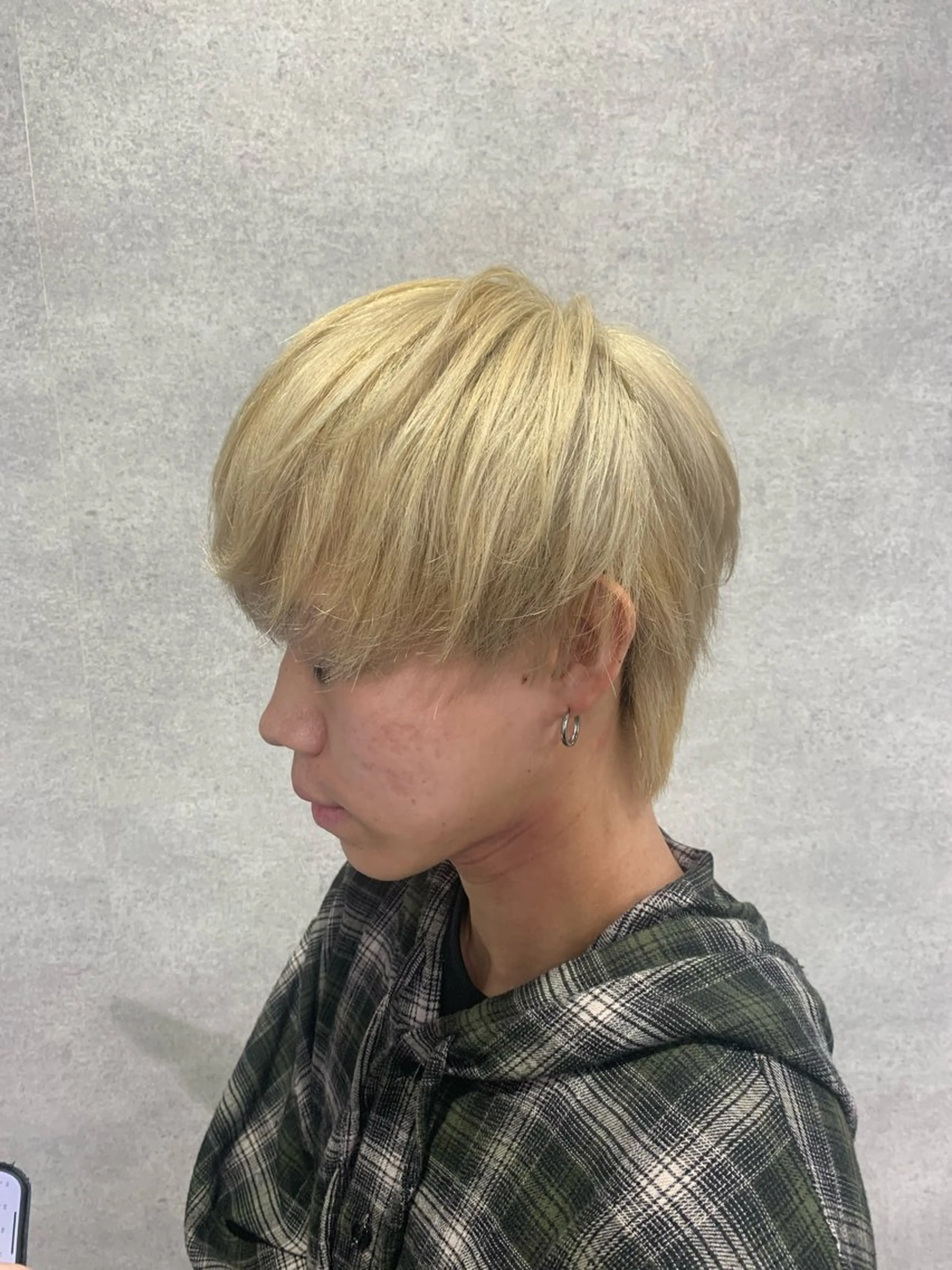 カラー メンズ デザイン/ハイトーン 指名No.1パフのヘアスタイル