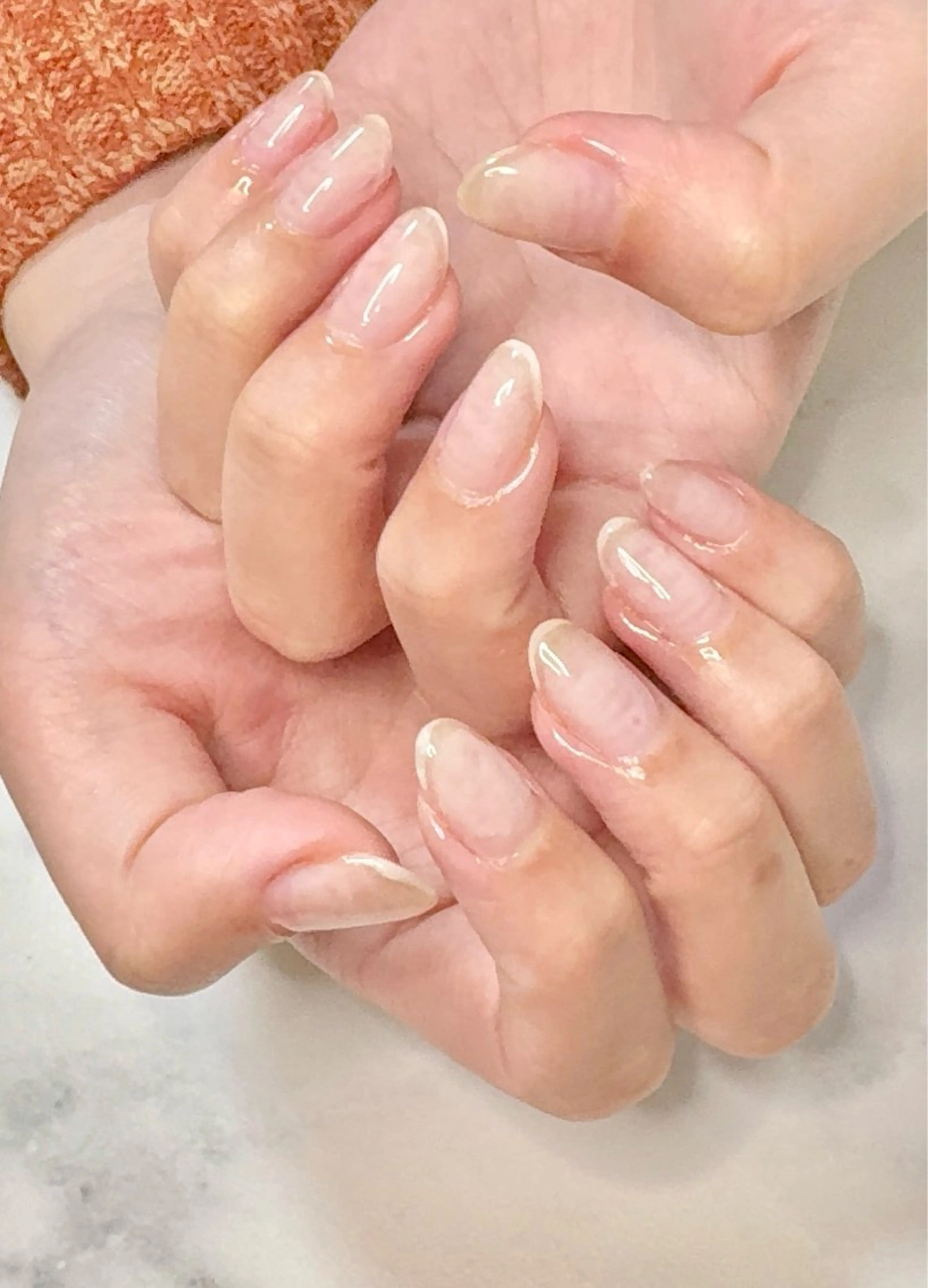 期間限定ご新規様限定🩵ちゅるん✨️クリアネイル💅補強ネイルに💛オフ込✨️の写真