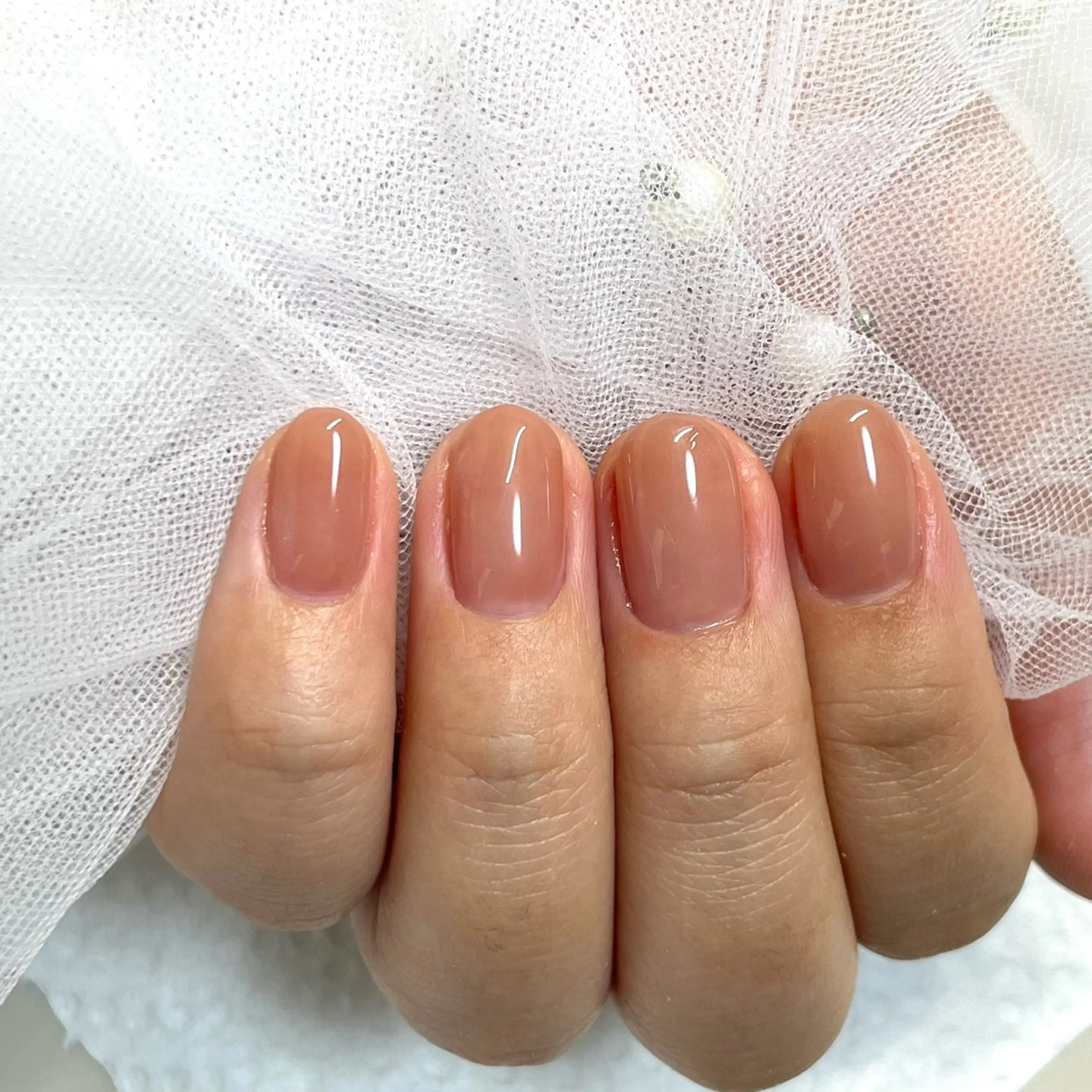 ネイル ワンカラーネイル ショートネイル ショートネイル専門店フェルンヴェー所属・ショートネイル専門店 フェルンヴェー代々木のネイルデザイン