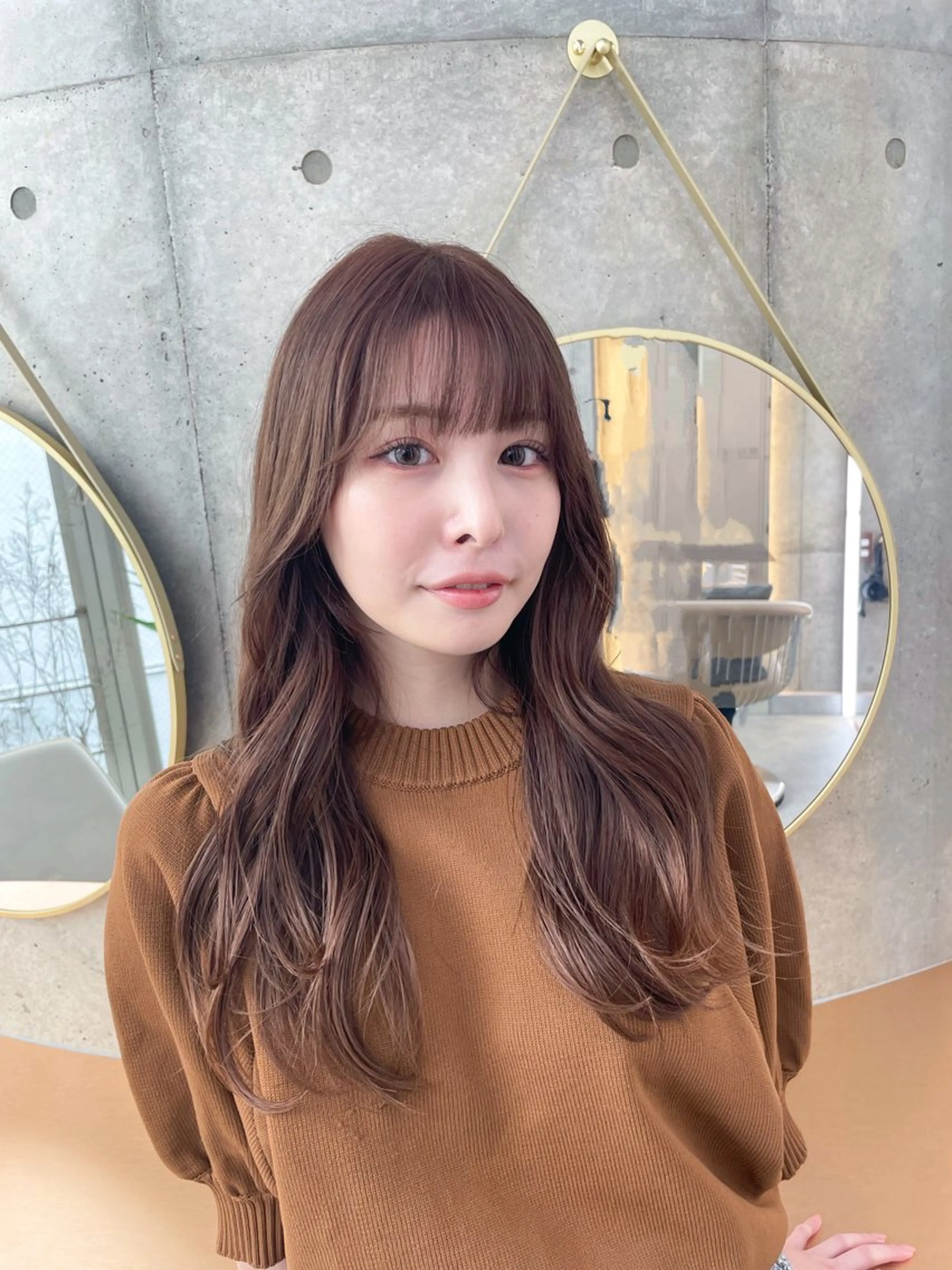 ロング カラー カット ヘアカラー トリートメント 韓国ヘア🇰🇷 レイヤー/芝春樹のヘアスタイル