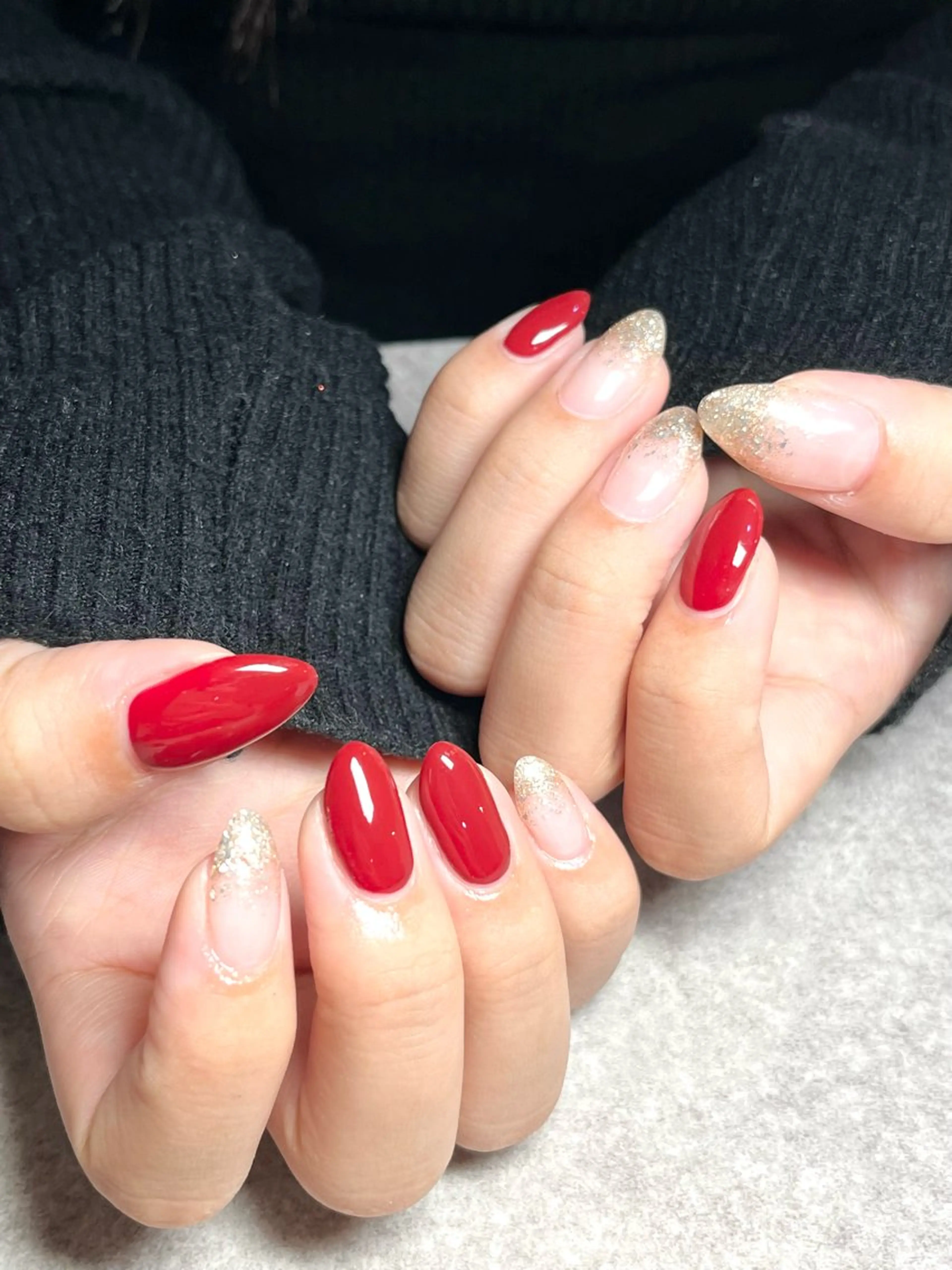 ネイル ラメ(グリッター) ラメグラデーション ワンカラーネイル 🌻Sunrich Fuka🌻のネイルデザイン