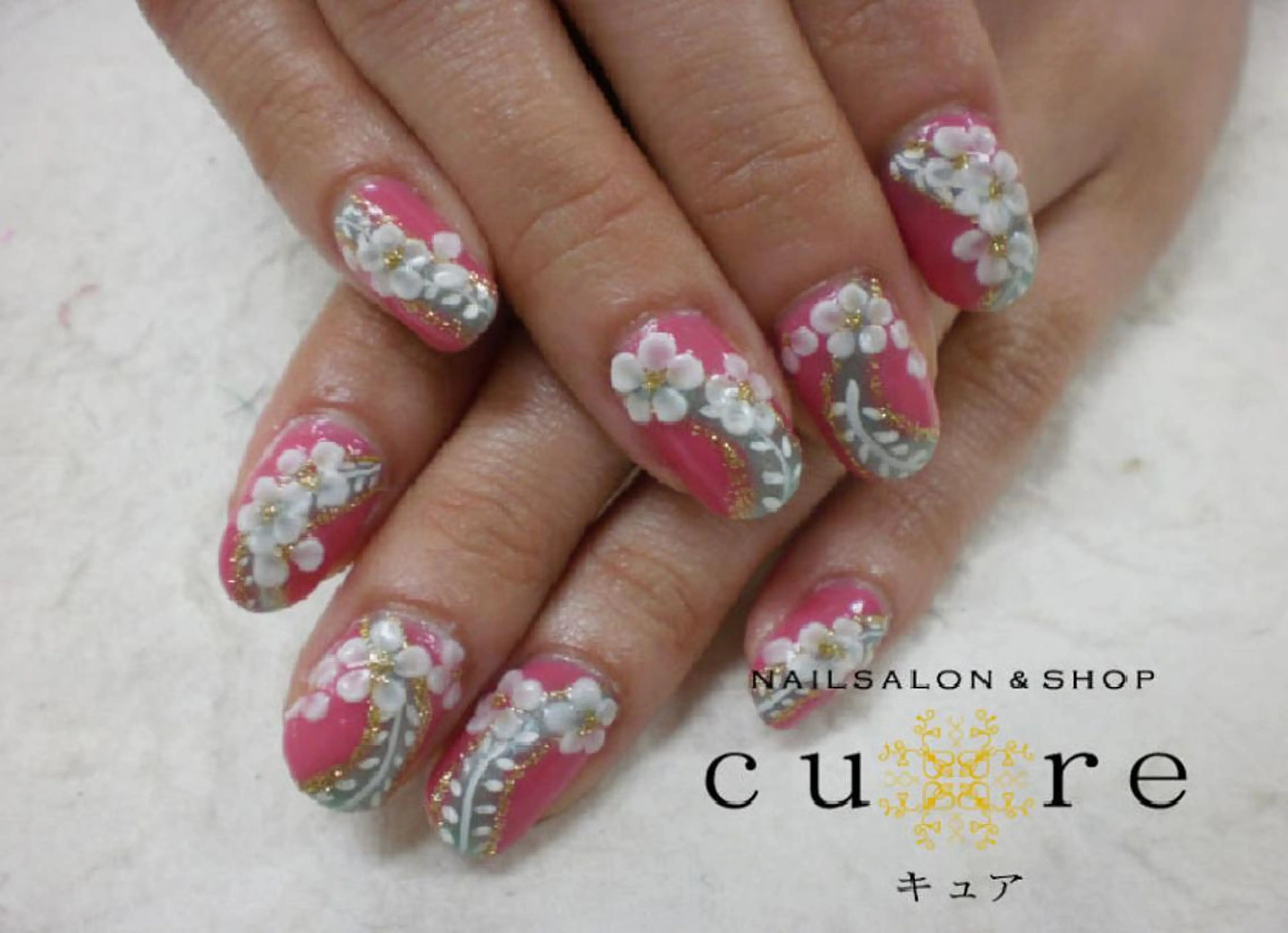 ミディアム ネイル ネイルサロン Cureのネイルデザイン