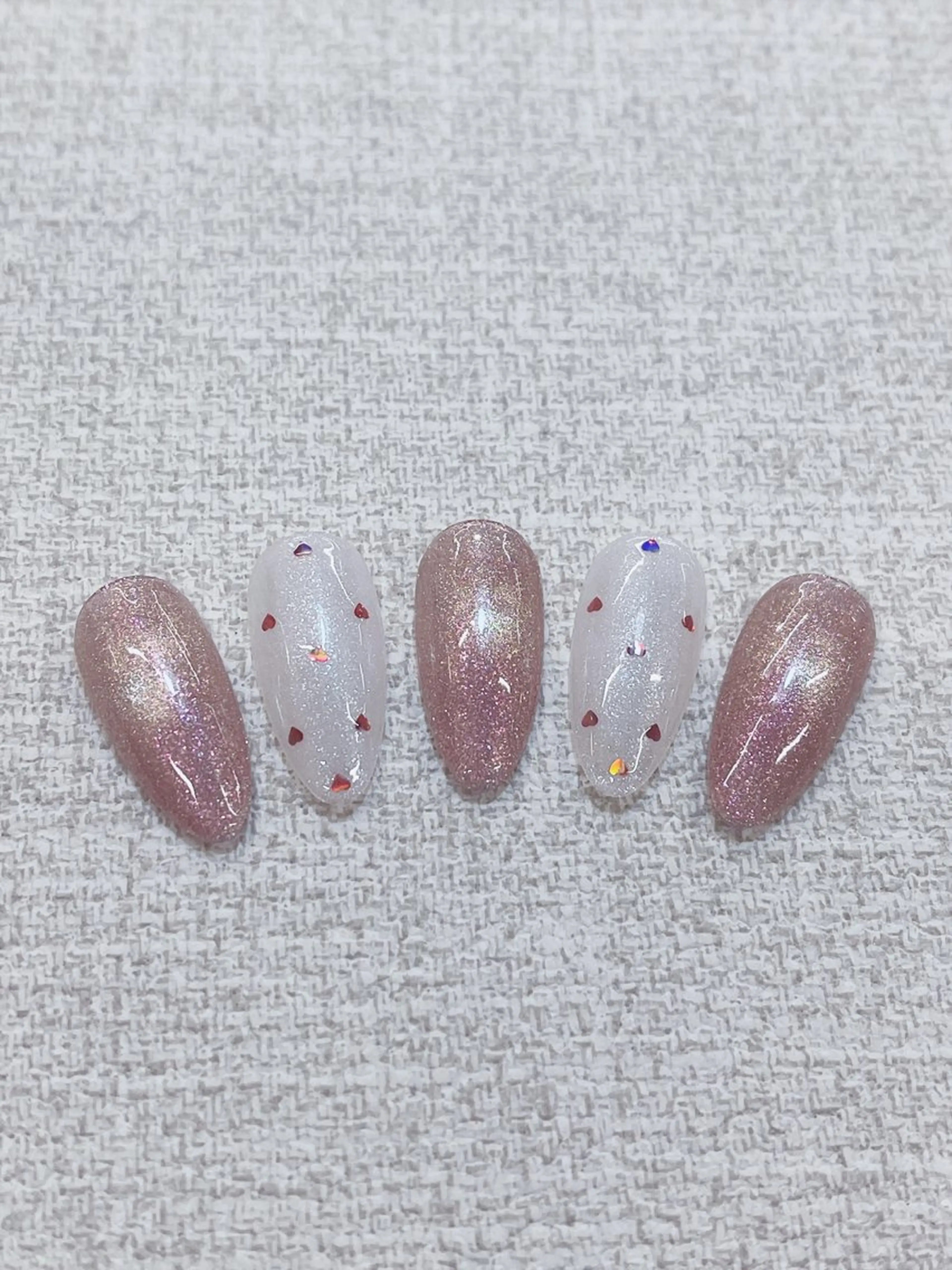 ネイル チークネイル 成人式 フレンチネイル グラデーション 氷ネイル・うるうるネイル ハンドネイル DUO MI nail salonのネイルデザイン