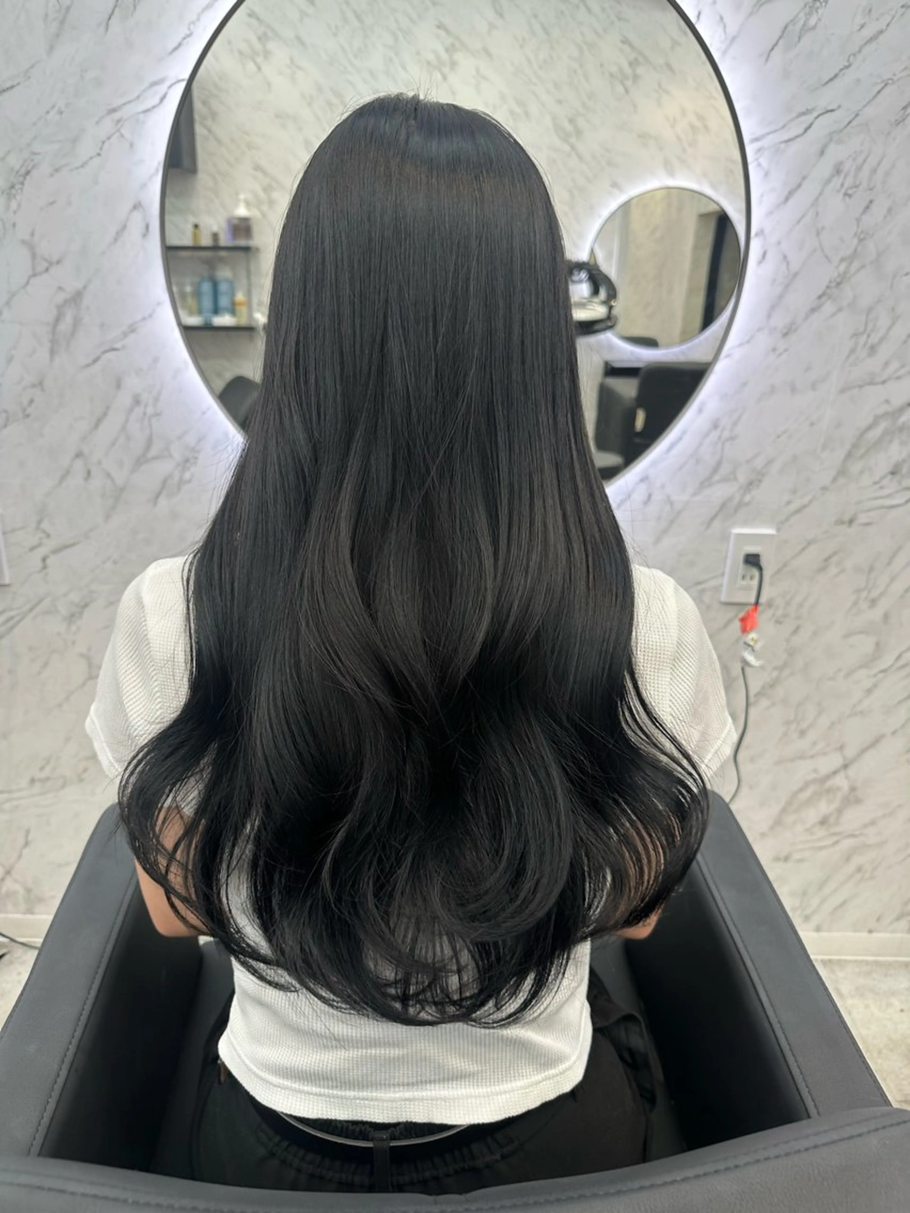 ロング カラー カット ヘアカラー トリートメント ヘアセット 遠藤沙也加 /レイヤーカットのヘアスタイル